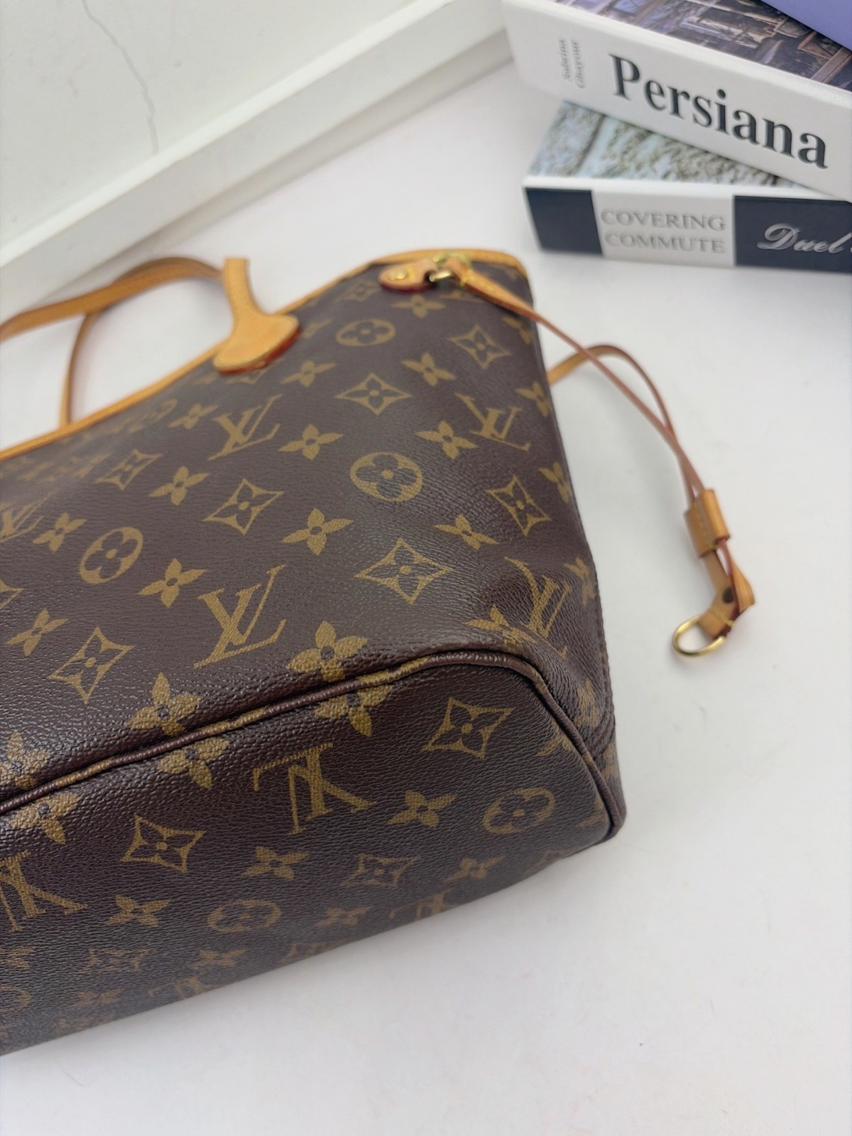 Authentic Louis Vuitton Neverfull PM Monogram Tote Bag Beige Lining eBay AG