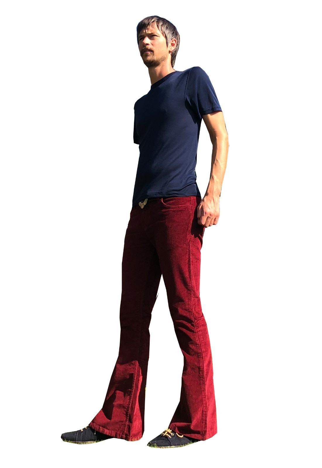 Men’s Bell Bottoms Flared Pants – Retro Corduroy Flares – 60s 70s Hippie Mod