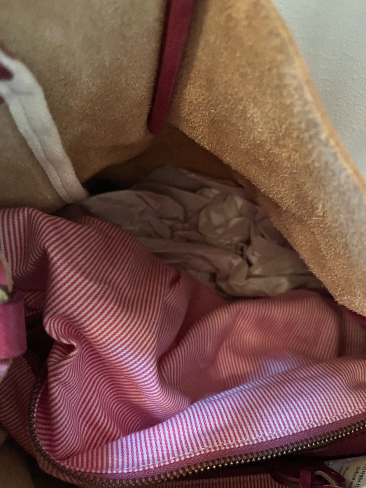 Old Trend Sprout Land Exra-Large Leather Tote Bag $285 Orchid NEW WITH DUST BAG
