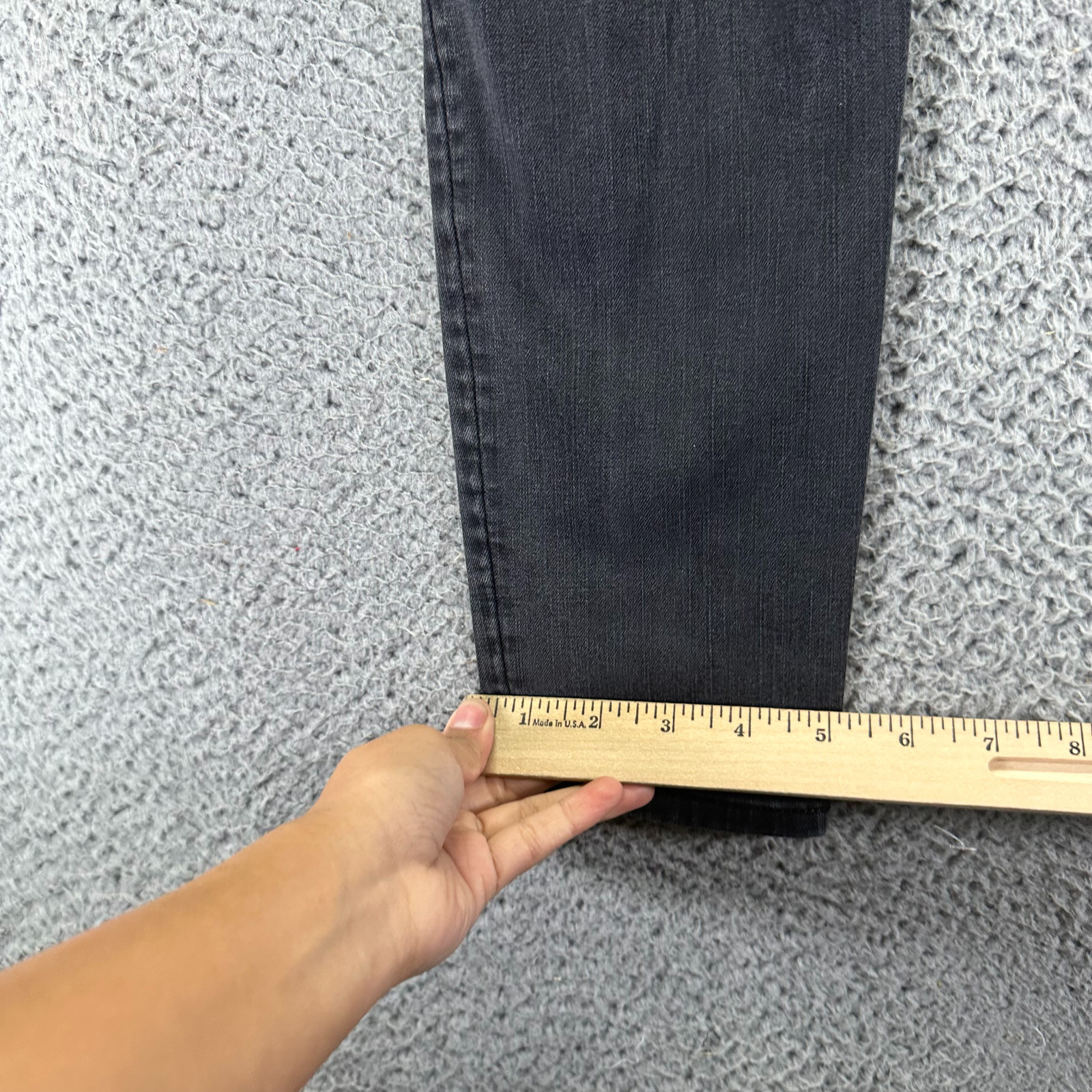 American Eagle Outfitters Jeans Womens 8 Black Denim Cotton Jegging Distressed