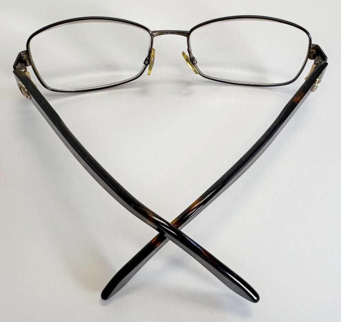 Gucci GG2893 X6D Brown Havana Metal Tortoise Eyeglass Frames Italy 50-15-135
