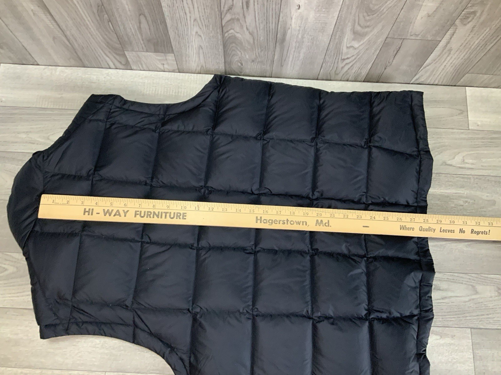 Eddie Bauer Premium Goose Down Black Puffer Vest Large