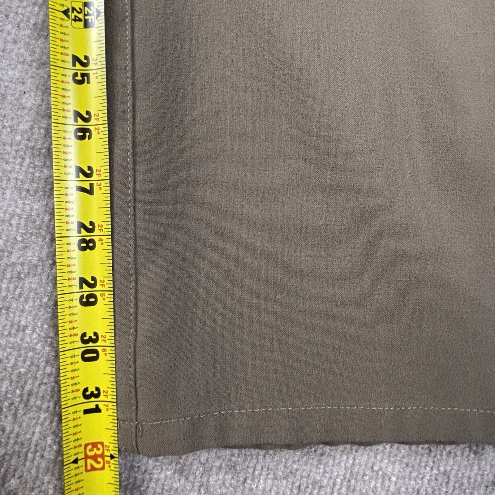 ALBERTO Ceramica Men’s Beige Twill Stretch Comfort Fit Straight Pants Size 34