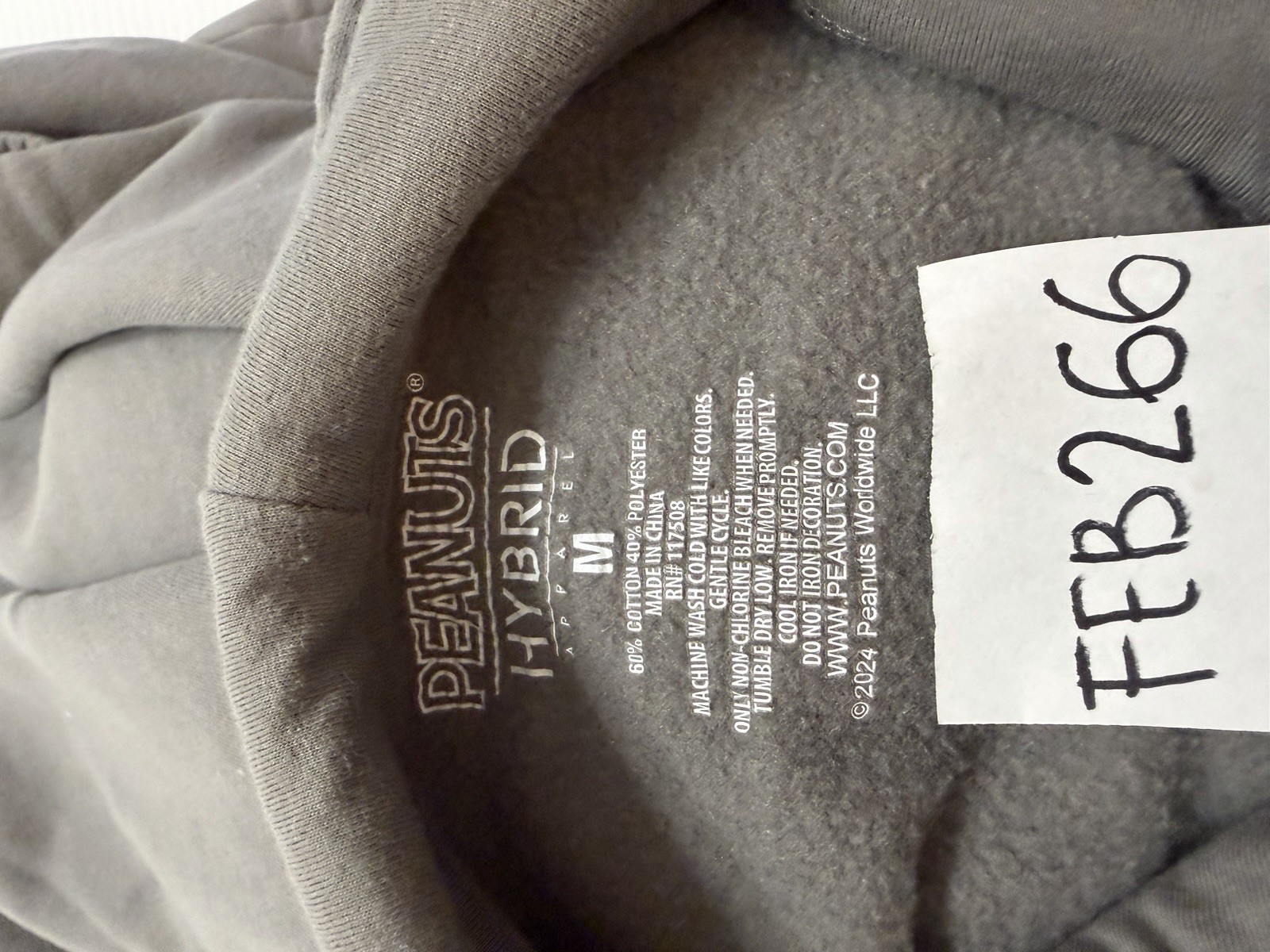 Peanut Hoodie Size M Stay Cool