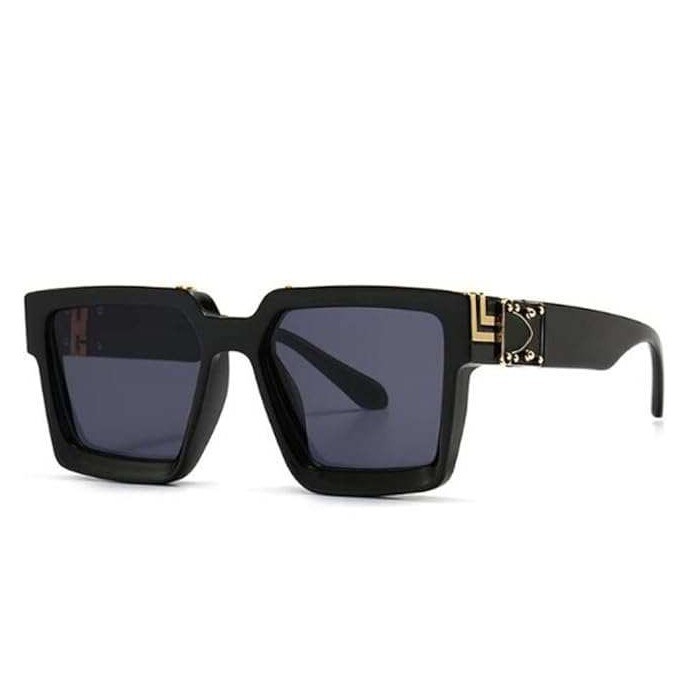 Designer Shield Sunglasses Black Lens Fashion Outdoor Driving Hip Hop Lentes New