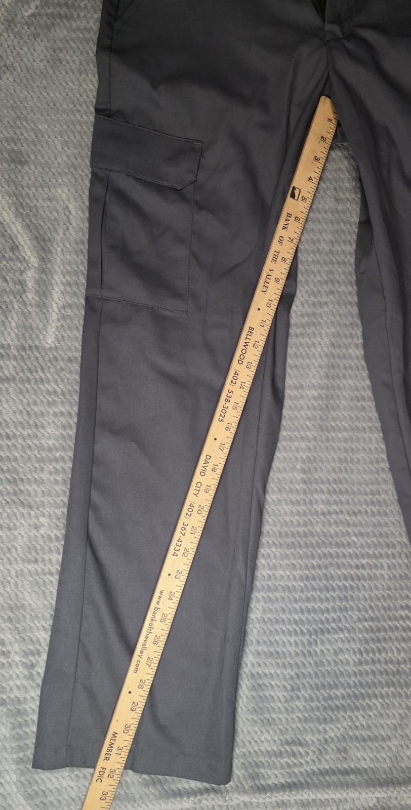 Red Kap PT88CH9 Men’s Gray Work Pants 34×32 Twill Poly/Cotton Construction