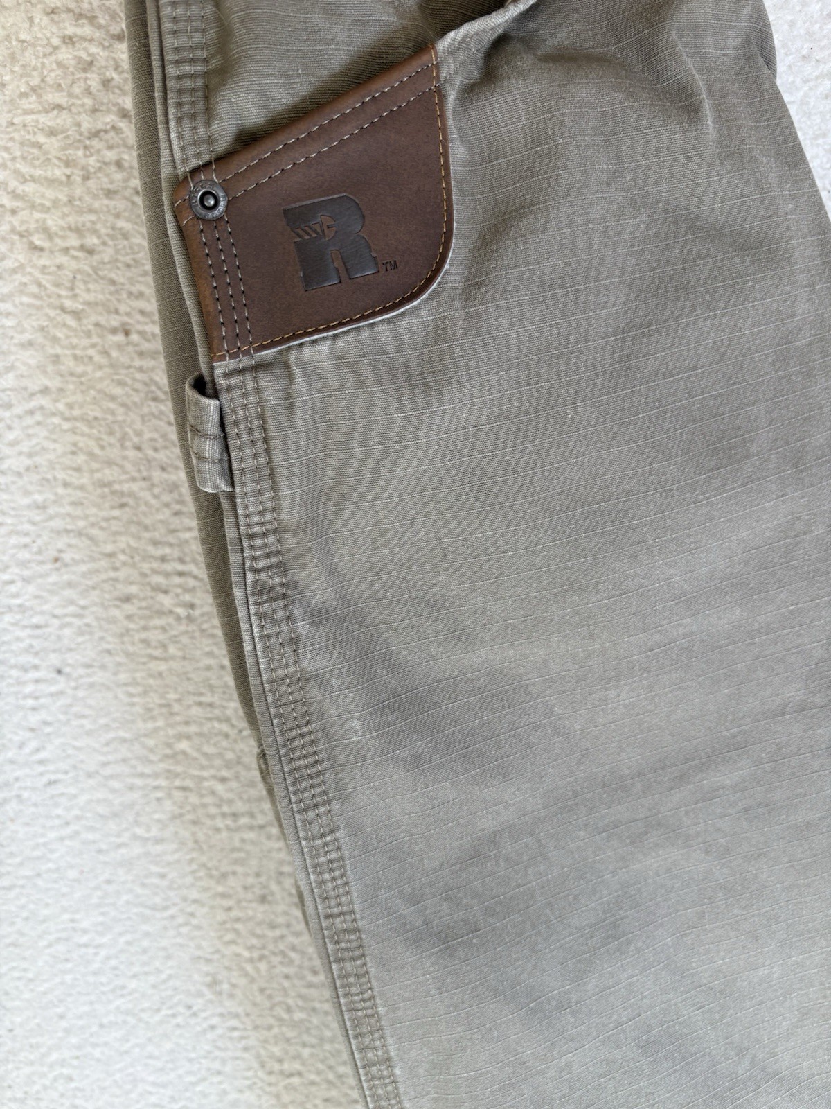 Wrangler Riggs Workwear Carpenter Pants Mens 31×30 Ripstop Canvas Hammer Loop