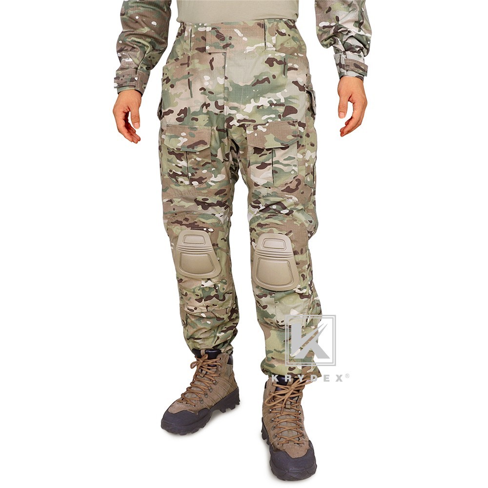 KRYDEX G3 Combat Uniform Tactical Clothes Shirt & Pant w/ Elbow Pads & Knee Pads