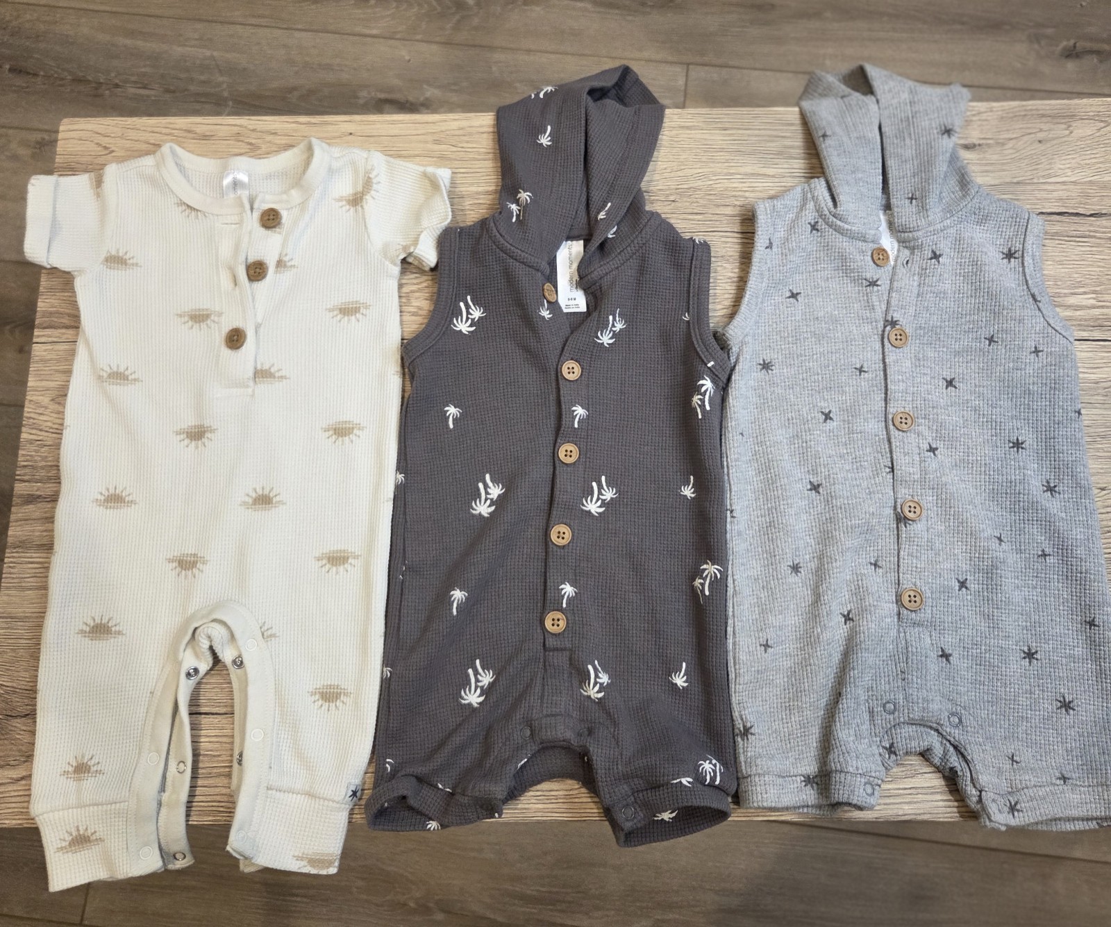 Gerber Modern Moments 6 Month 3 Pack Outfit Unisex Baby Boy Girl
