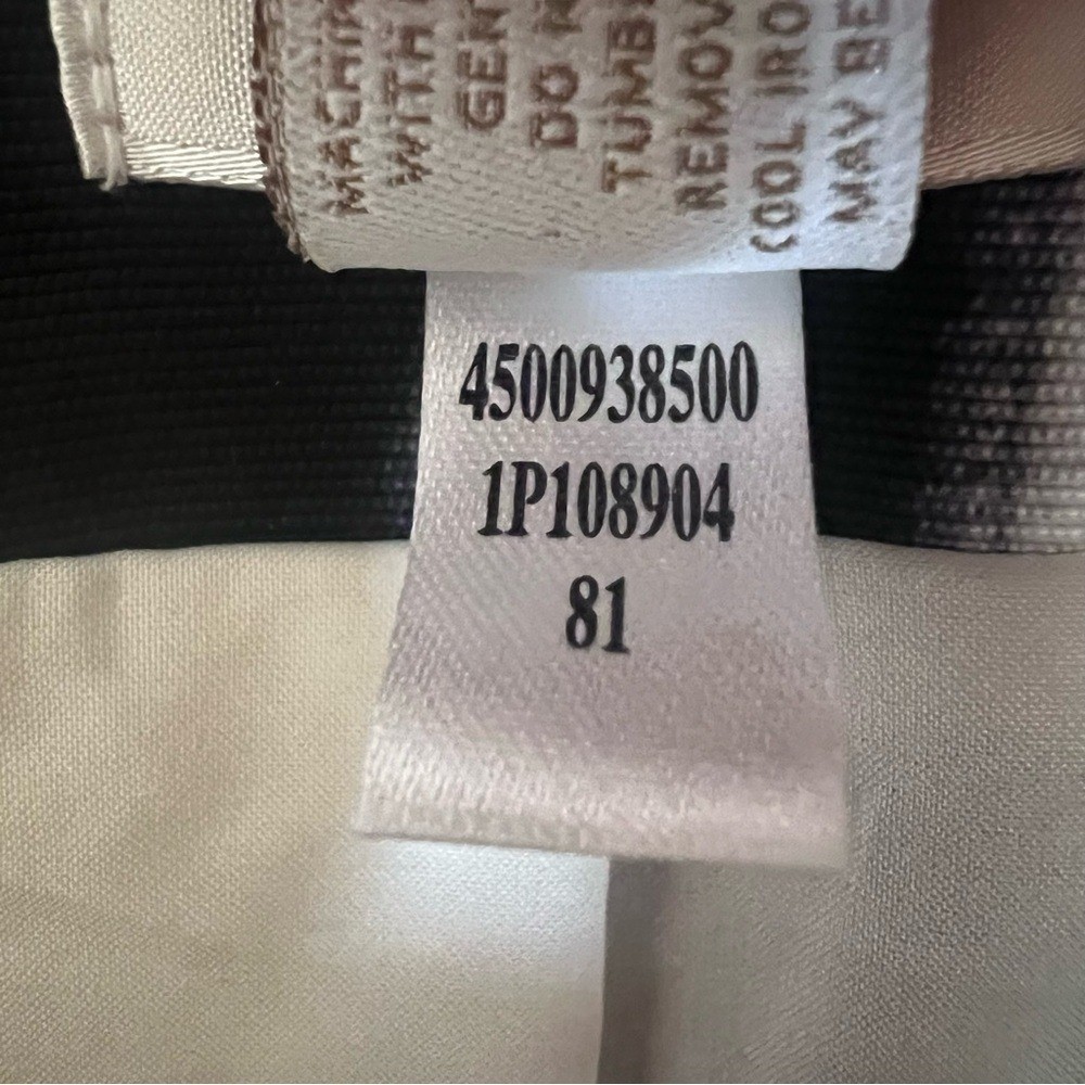 Chicos Blazer White Black Gray Graphic Stripe Blazer Jacket