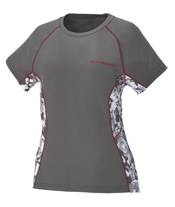 Polaris Slingshot Motorcycle Women’s Shirt Cooling Gray White Red New with Tag