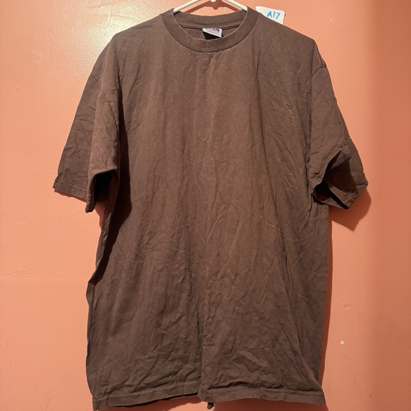 Pro Club Mens TShirt 2XL Double Extra Large Brown Heavy Weight Tee Shirt
