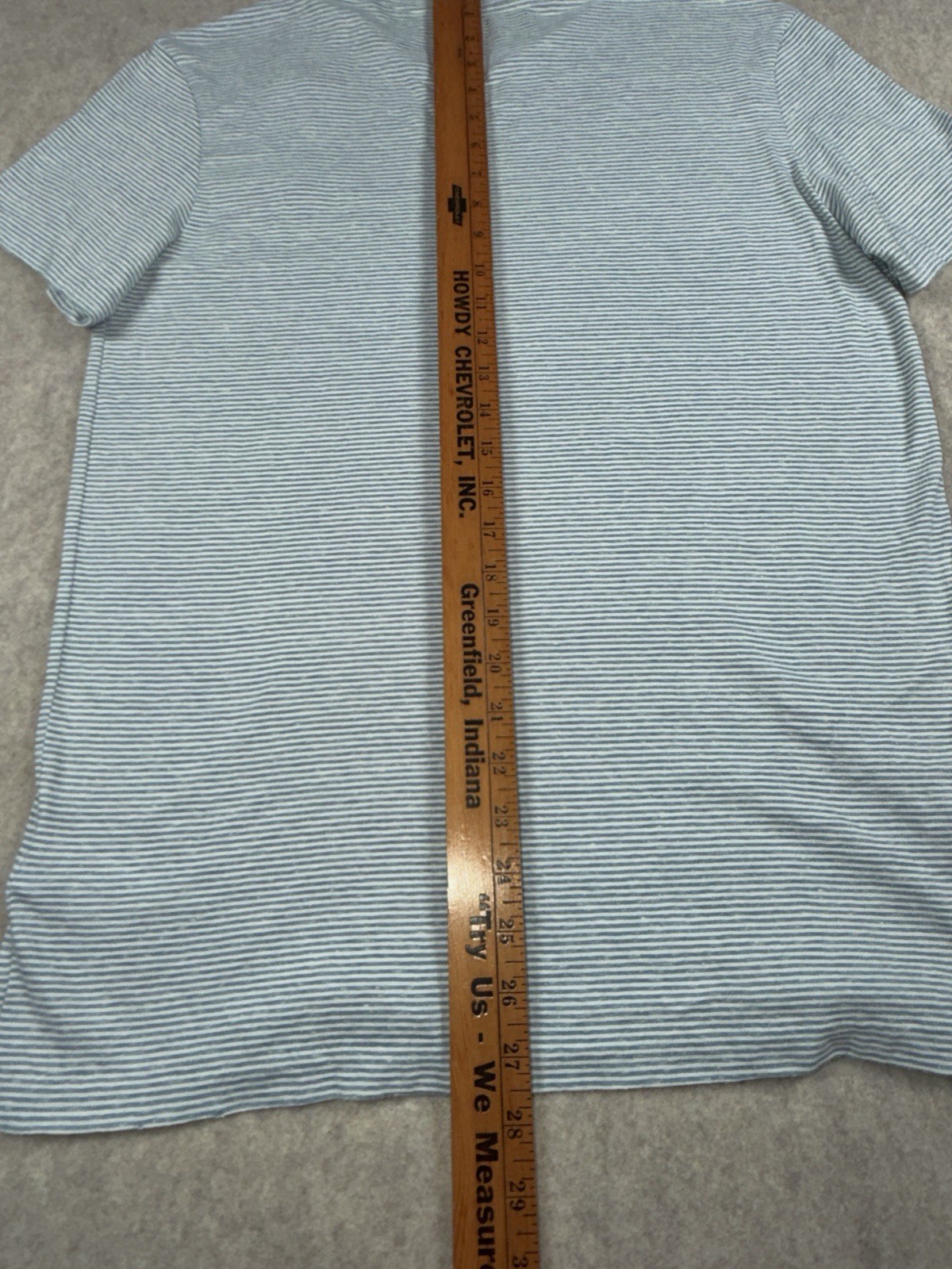 All Saints Sky Blue Chalk White Short Sleeve Crew T-Shirt Medium Designer MD004J