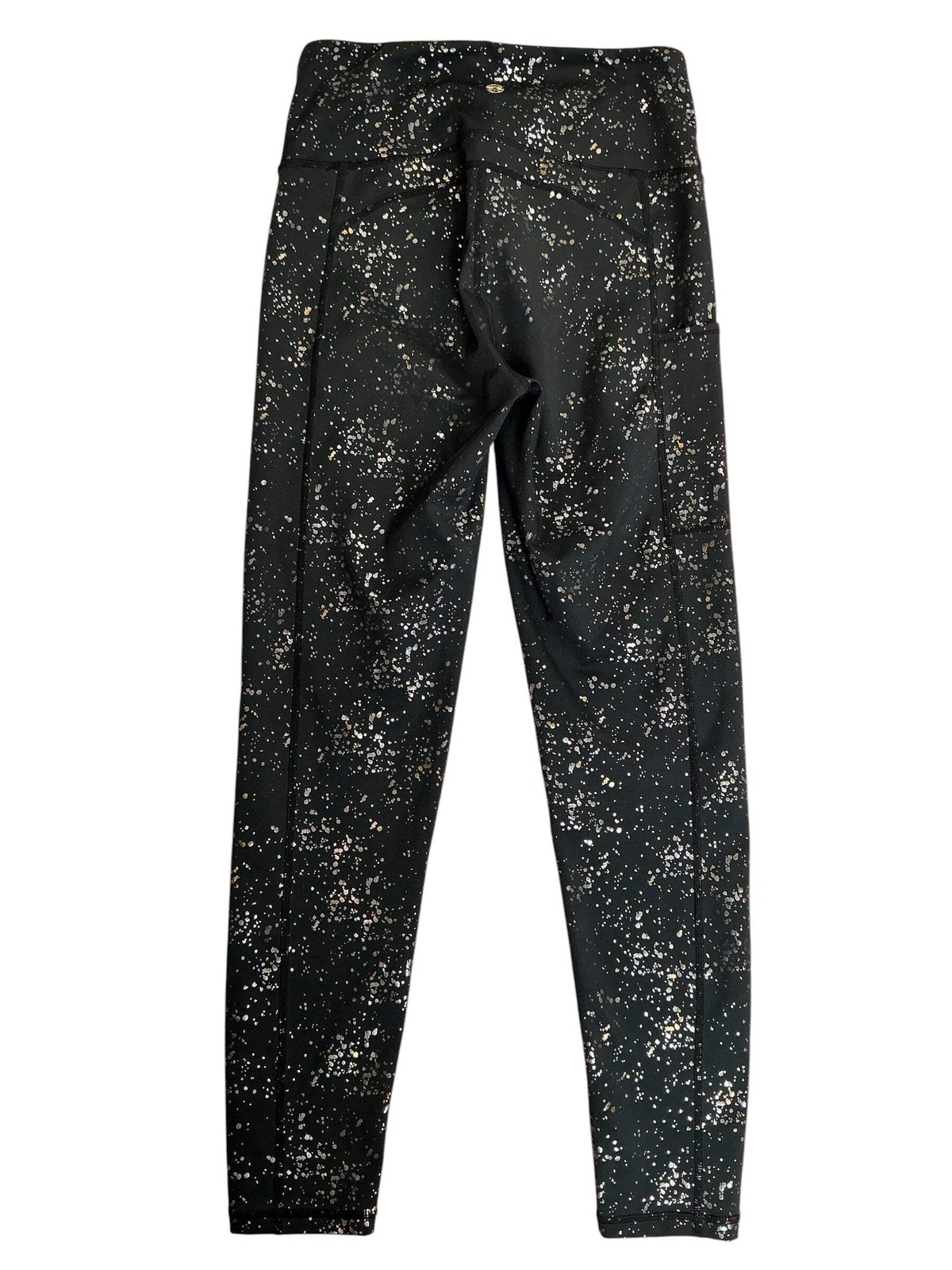 Lilly Pulitzer Weekender High Rise Leggings Onyx Metallic Sea Spray Foil – Size