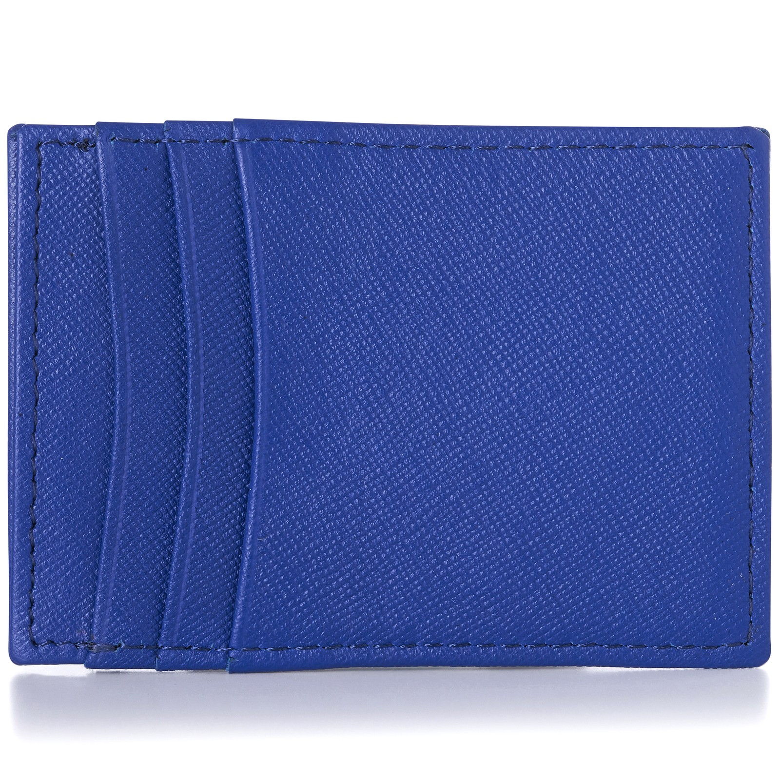 Alpine Swiss Mens Money Clip Thin Front Pocket Wallet Genuine Leather Card Case