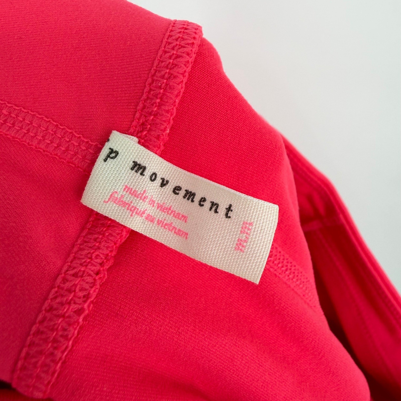 NWT Free People FP Movement New Infinity Legging High Waist Crop Vivid Coral M