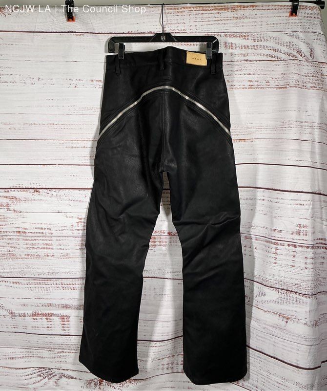 NWT Men’s mnml Black Faux Leather Pants Size 34 Retail $88