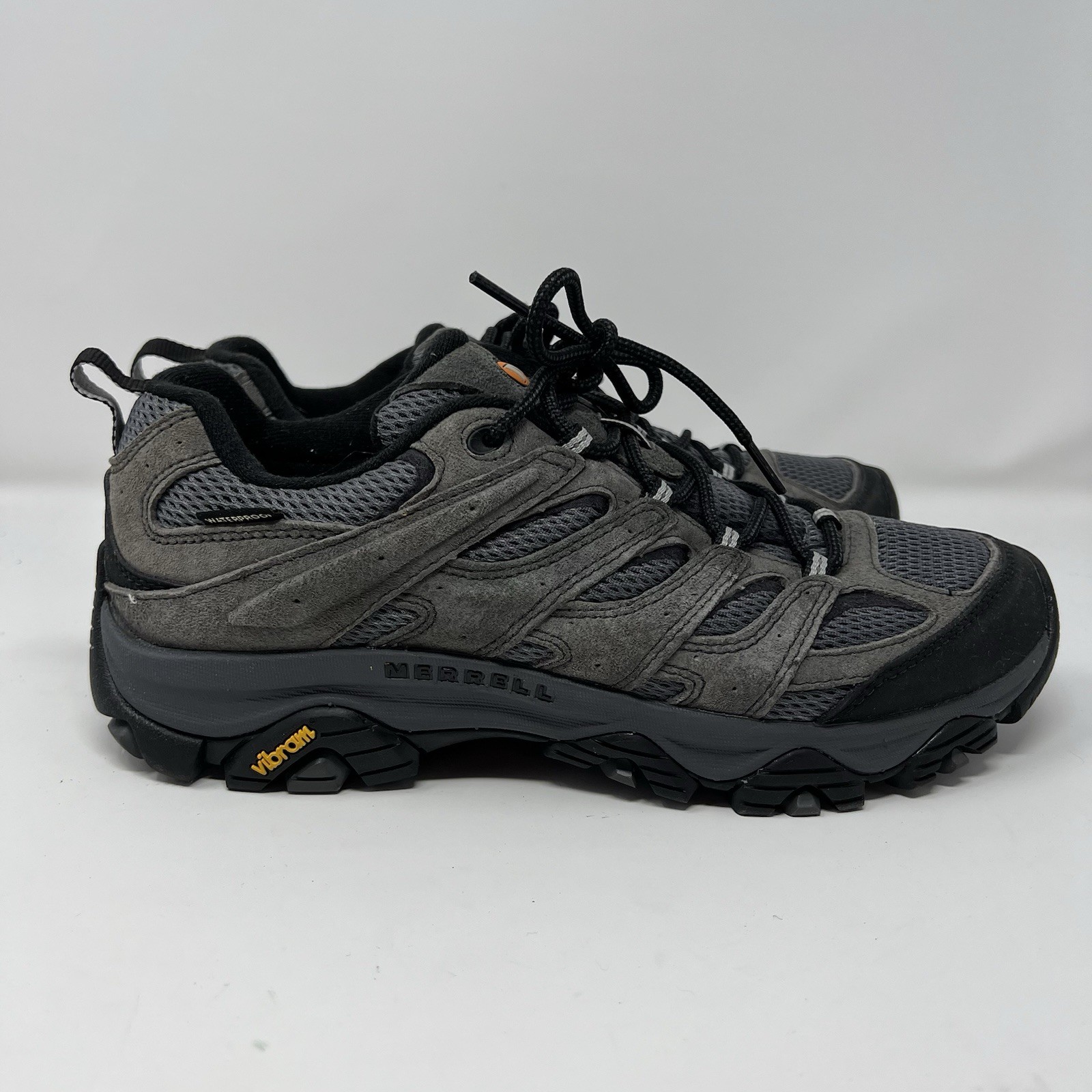 Merrell Moab 3 Waterproof Shoes Mens Size 11 Gray Granite Trail Hiking Vibram