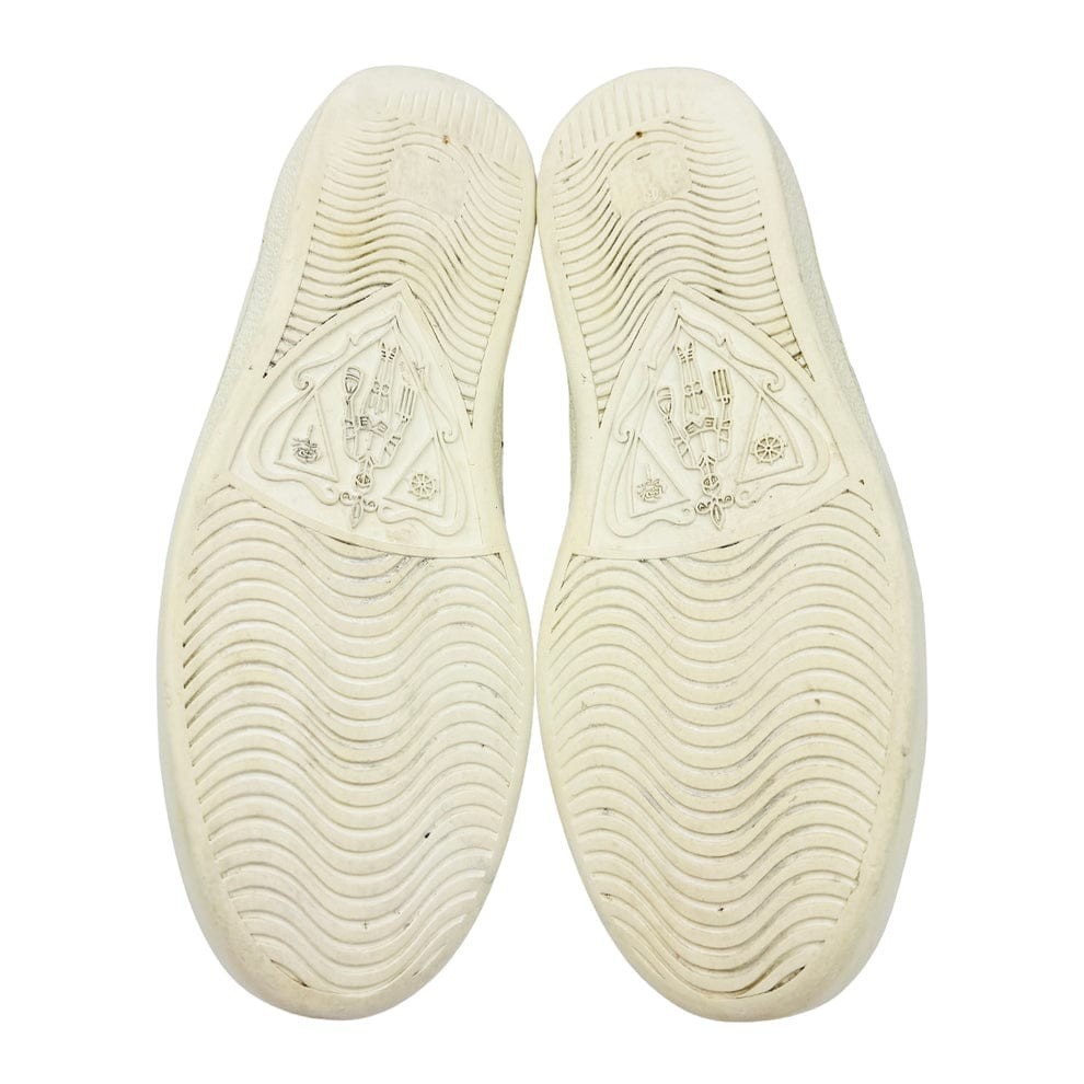 Gucci Ace White Leather Tiger Embroidery Web Stripe Sneakers Men EU 39 US 6