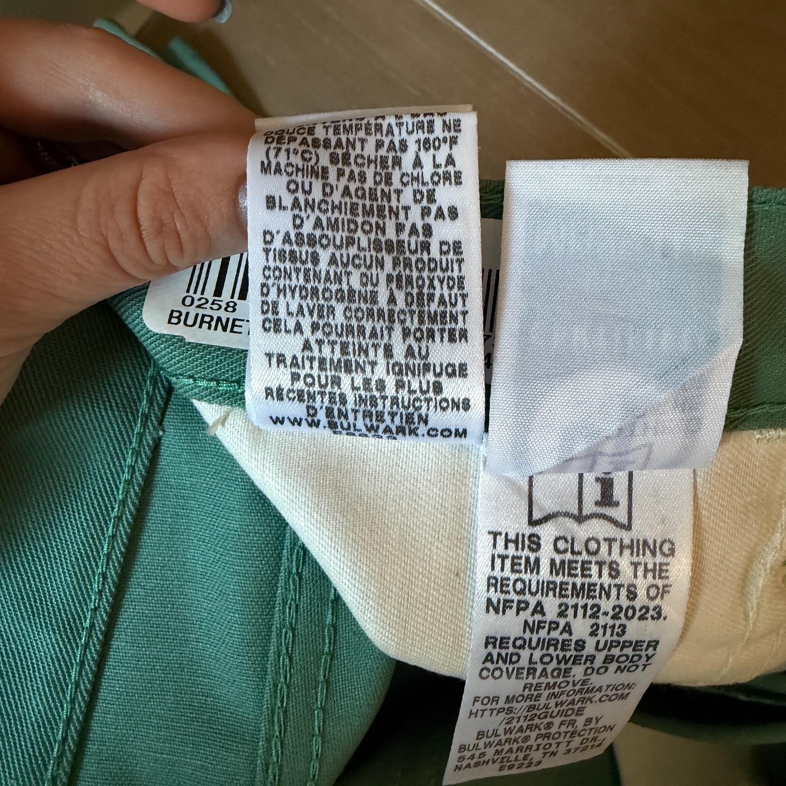 Bulwark RG03230 FR CAT 2 Pants 34×34 Green ATPV 12 NFPA 2112 NWOT Welder Fire