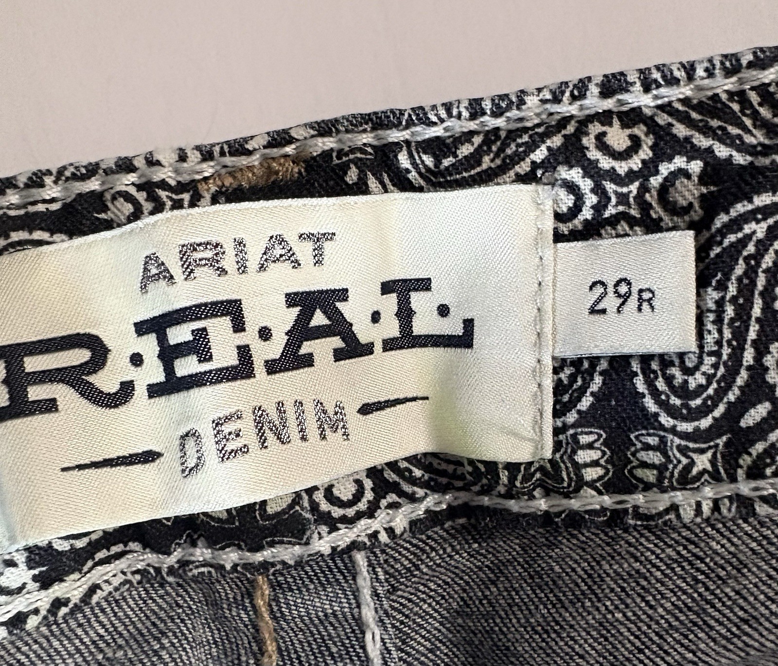 Ariat Jeans Womens 29 R Real Denim Riding Jeans / Mid Rise Boot