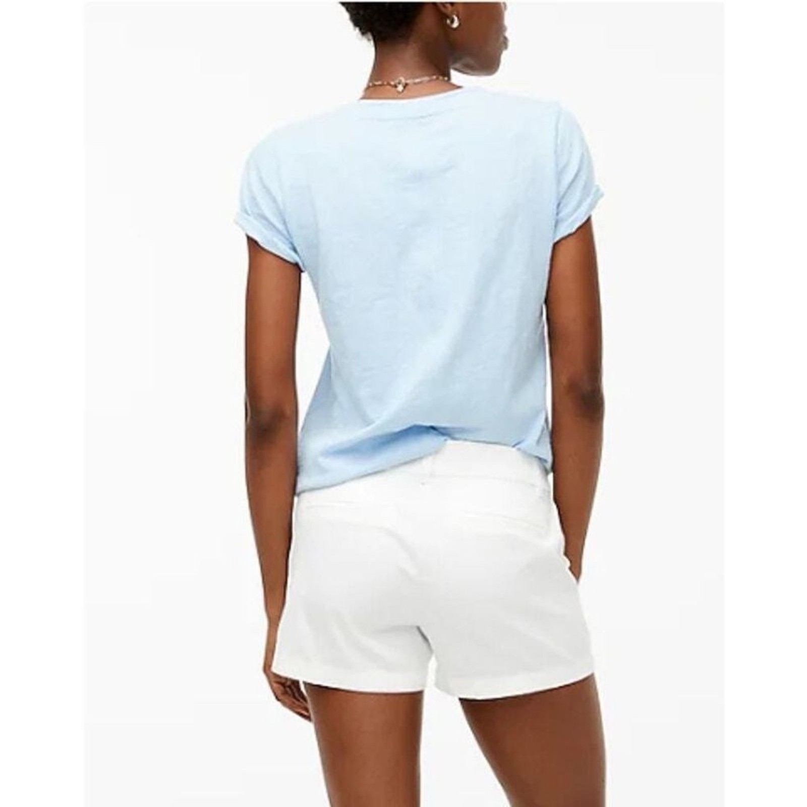 J. Crew 3.5″ Classic Chino Short in Crisp White, Size 10