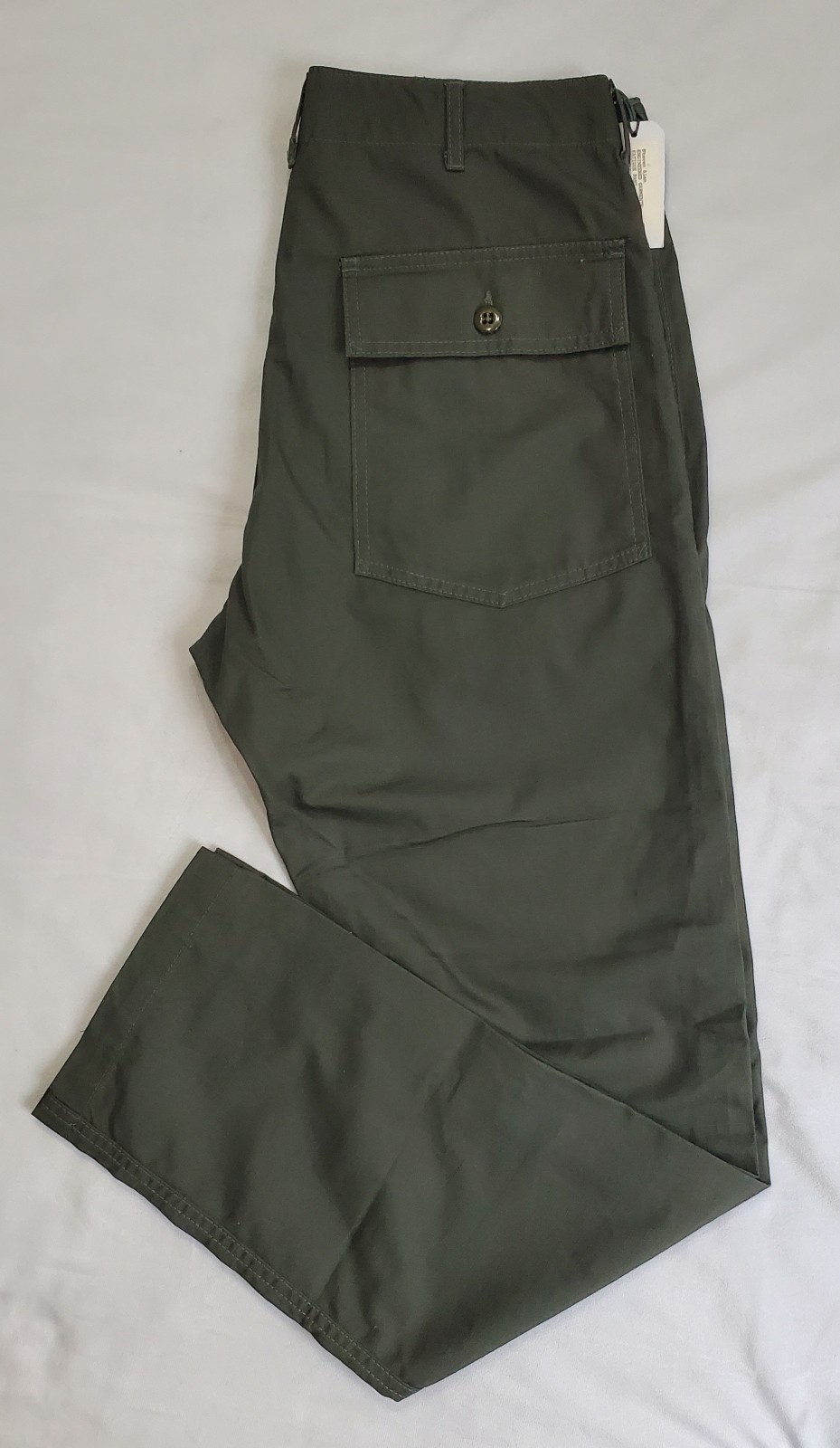 New Engineered Garments(S16-S6F03140)Fatigue Pant Color Olive Men Sz SM or 31×30