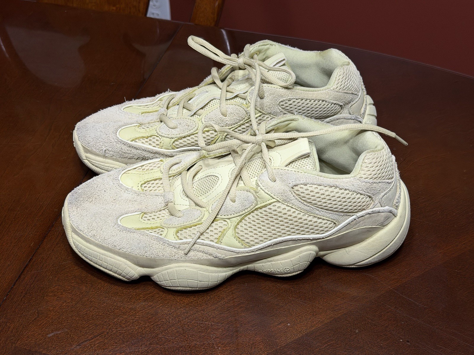 Adidas Yeezy 500 Super Moon Yellow Suede Leather Size 10 DB2966