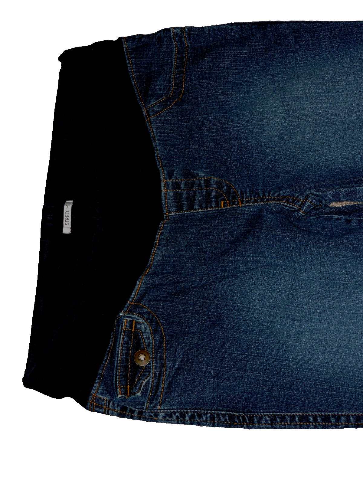 DUO MATERNITY Stretch Blue JEANS Stretch Band/elastic waist BOOTCUT SZ S W31/L28