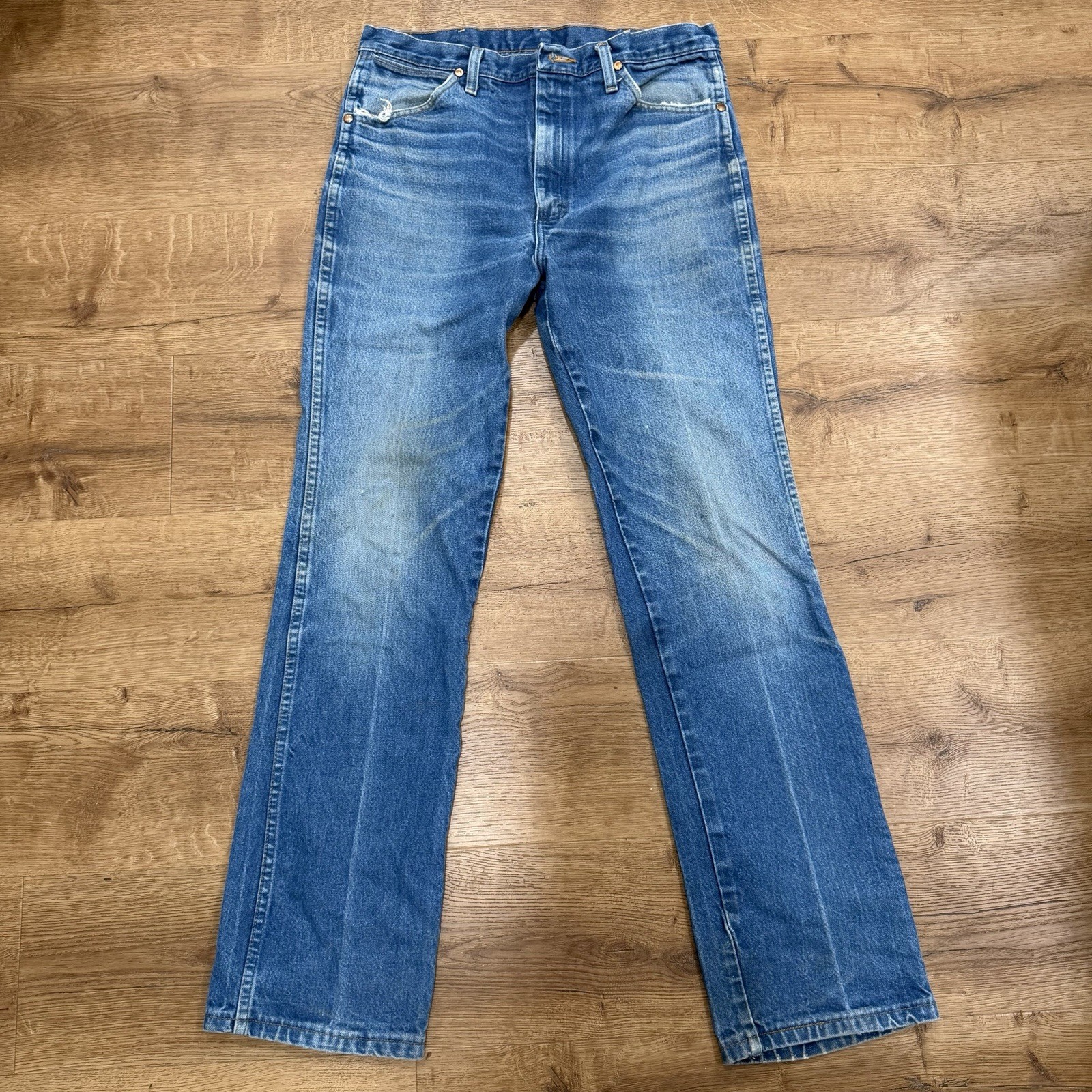 Vintage Wrangler Jeans Mens 35×34 Straight Leg Made Mexico 936den