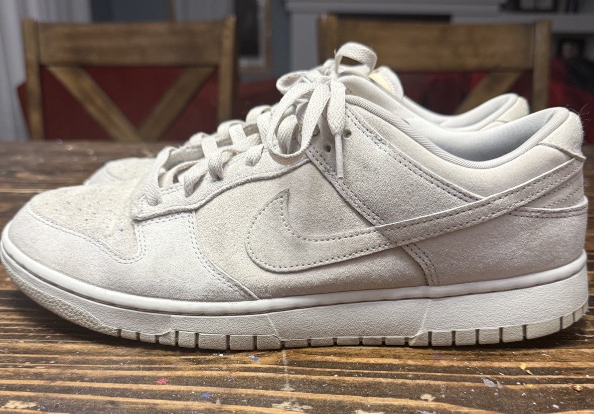 Nike Dunk Low Premium Men’s Size 12 Vast Grey Suede Shoes Nice