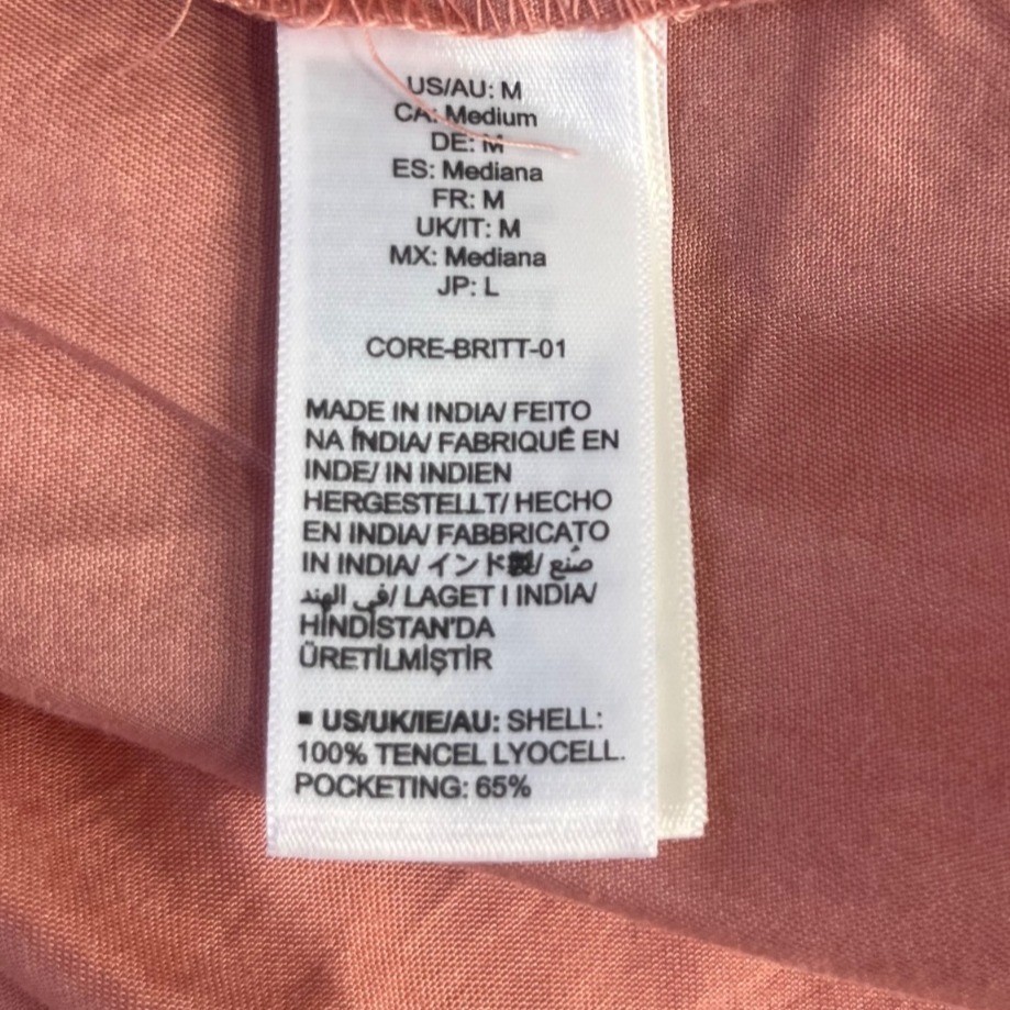 The Drop Britt Tiered Maxi Dress Medium Rosette Pink New Boho Midi Cottage Core
