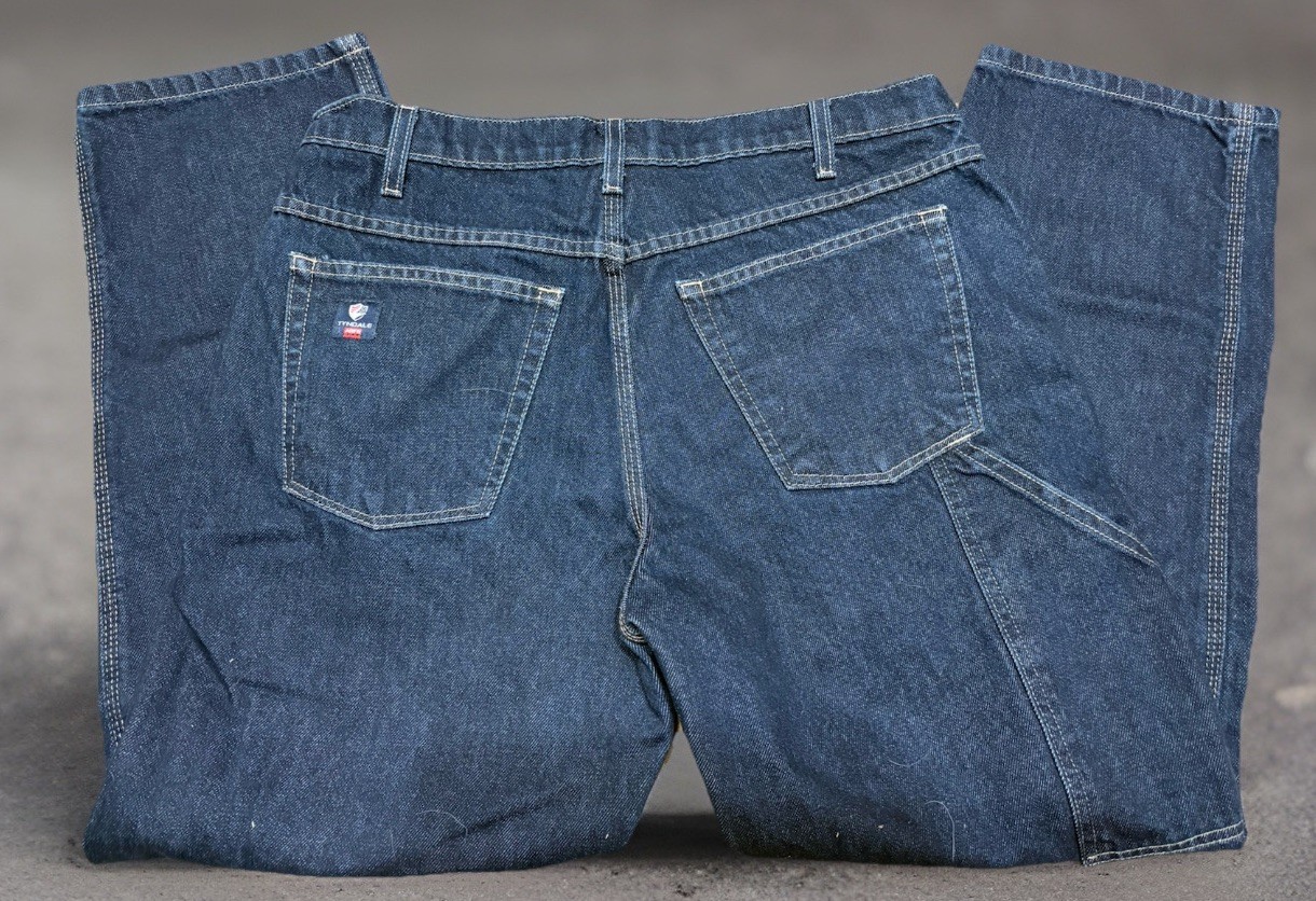 Tyndale FR Jeans Mens 34 X 29 Blue FRMC Flame Resistant Cat 2 F290T Carpenter