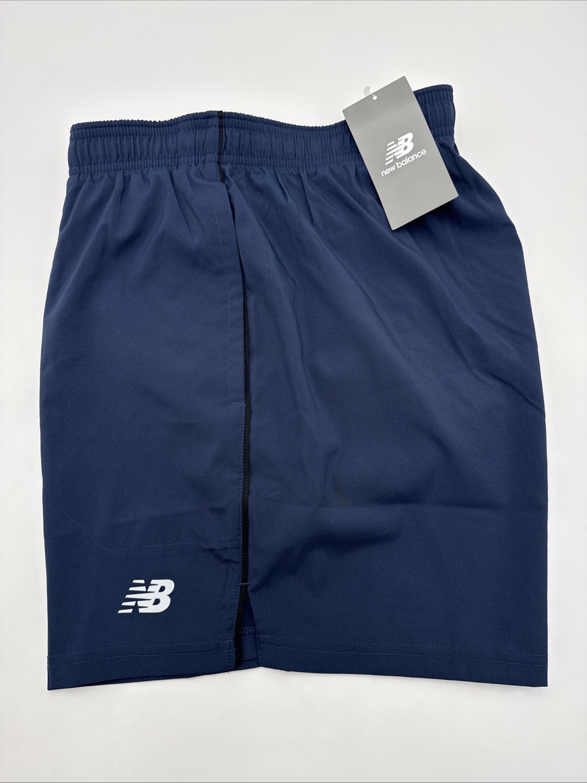 $52 New Balance Men’s Brief Running Shorts 5″ – Navy – Medium – New With Tags
