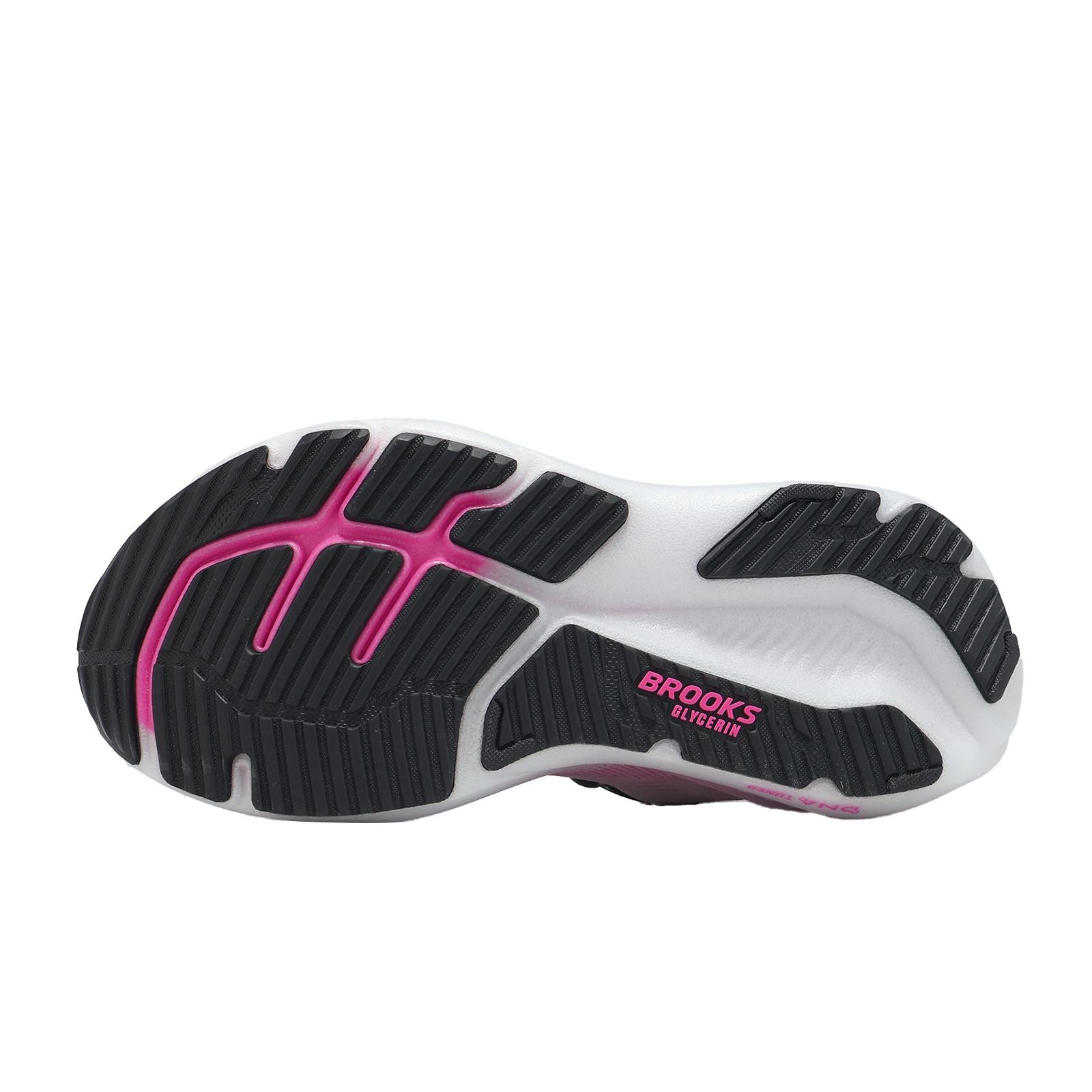 Brooks Glycerin 23 White Phantom Cyber Pink Women Road Running Shoe 1204651B-111