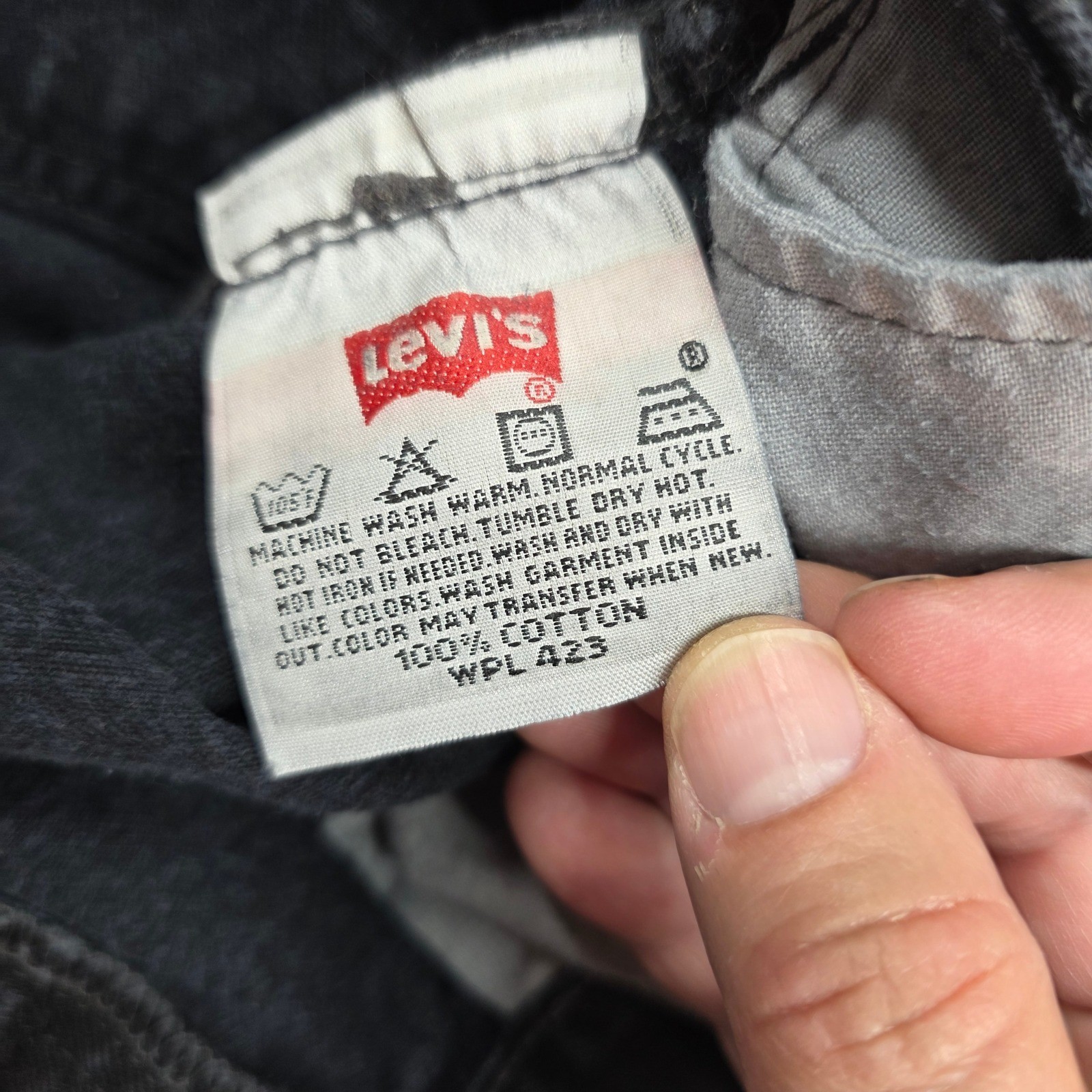 Levi’s 501 Original Fit Jeans Mens 38×32 Black Button Fly 501-0660 Vintage