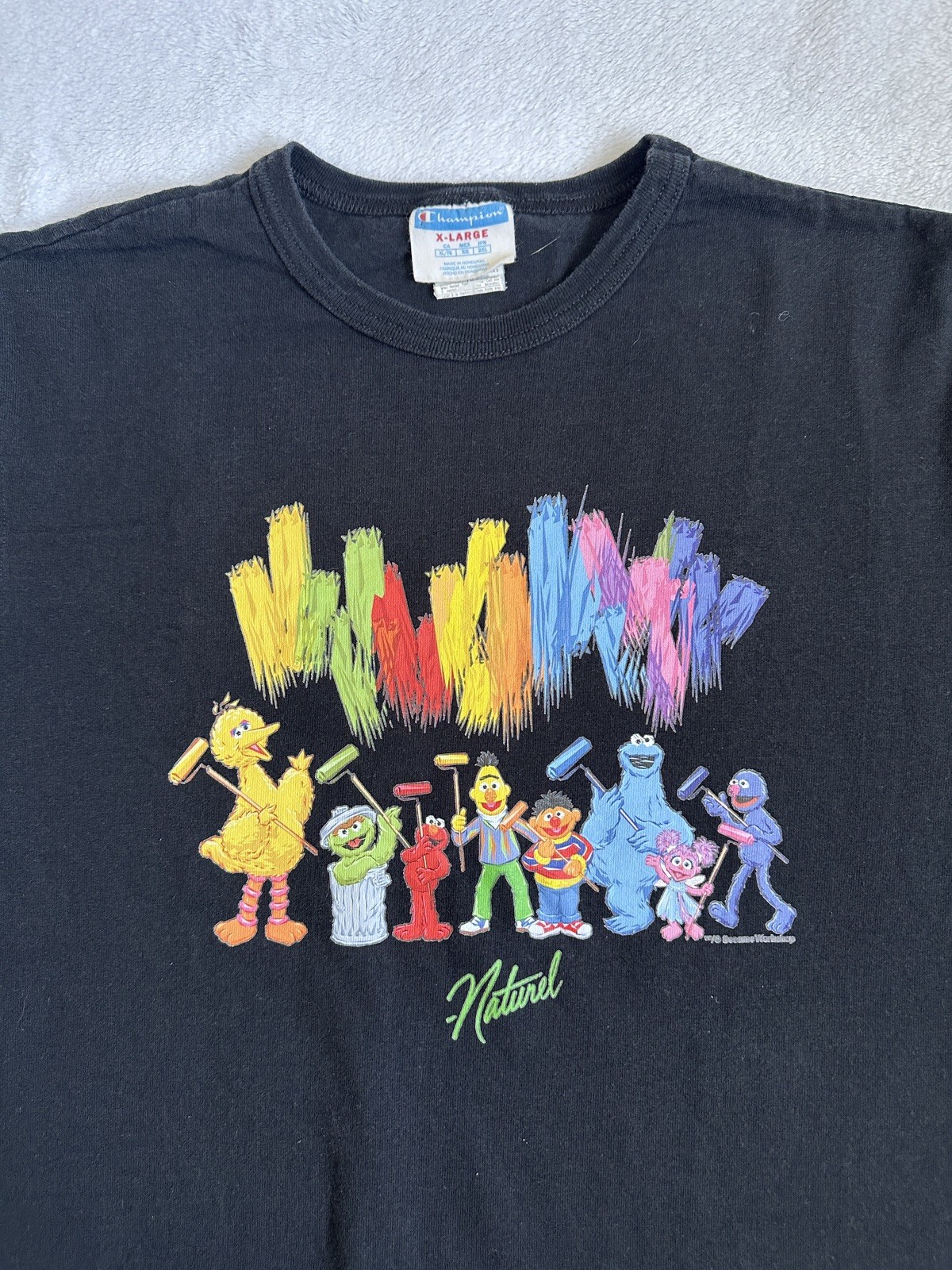 Vintage Champion X Sesame Street 90’s Short Sleeve T-shirt Large Y2K