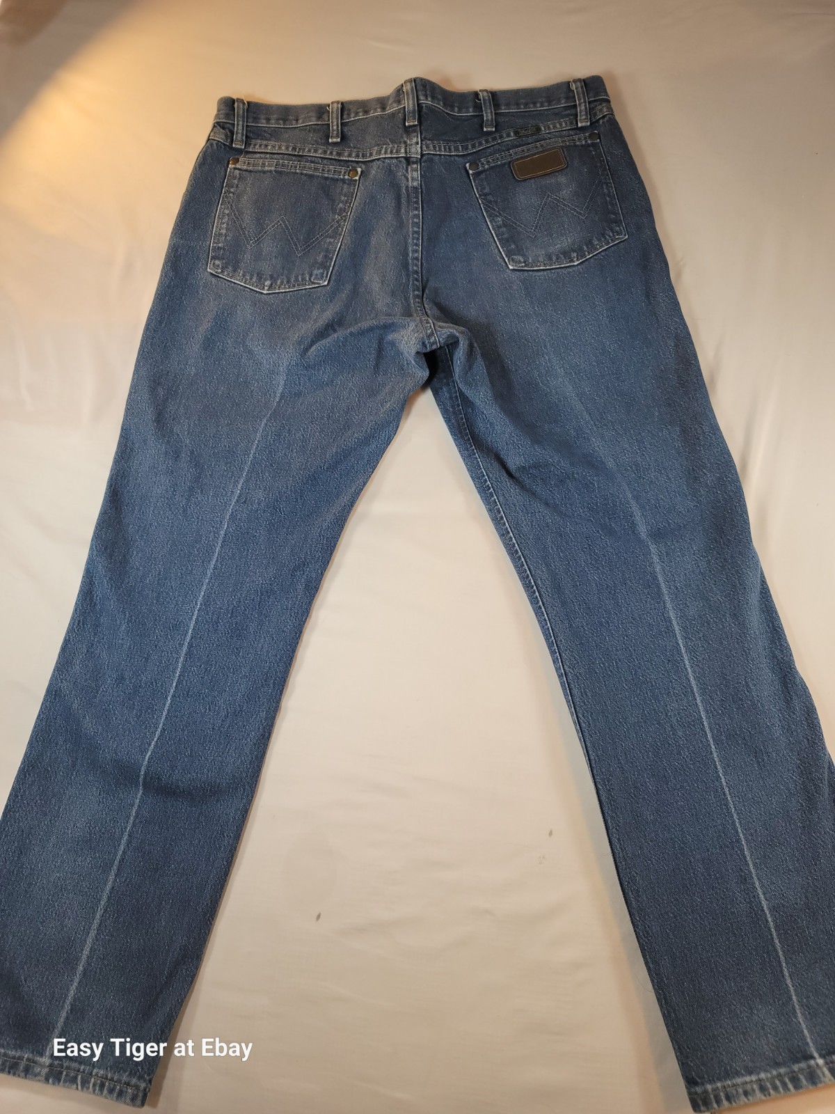 VTG Wrangler Mens 47MWZ Regular Fit Cowboy Cut Jeans 47MWZPW 38×30 Crease Starch