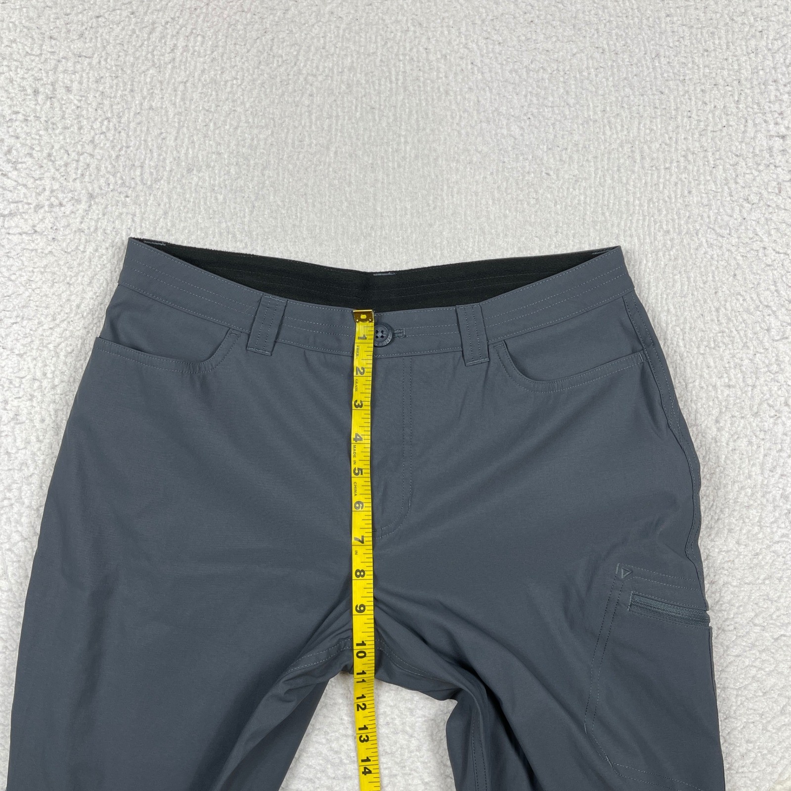 Eddie Bauer Fleece Lined Pants Womens 10 Gray Water Repellent Stretch Outdoor