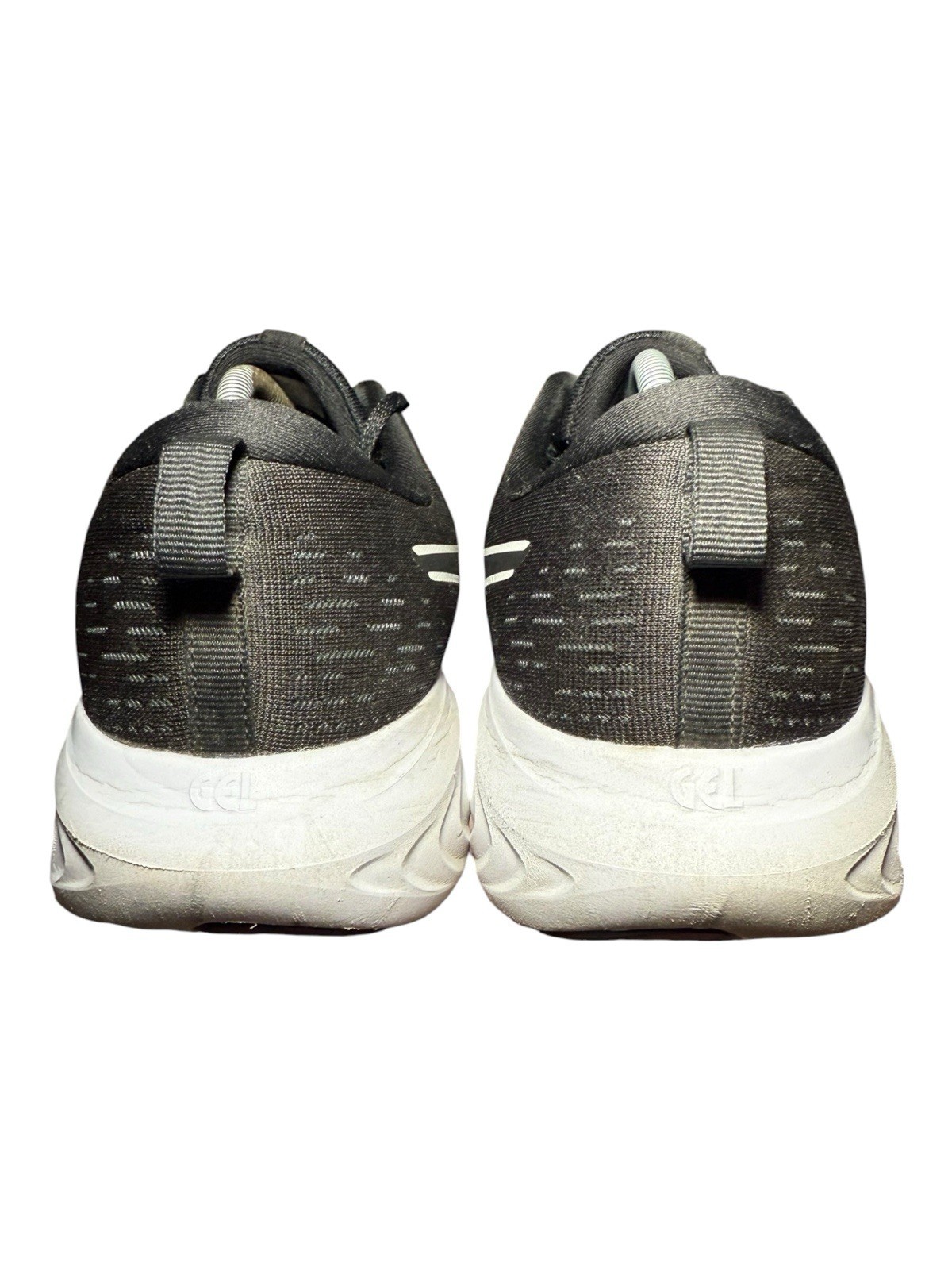 ASICS GEL-Excite 10 Black White Mesh Running Sneakers Lace Up Low Top size 12