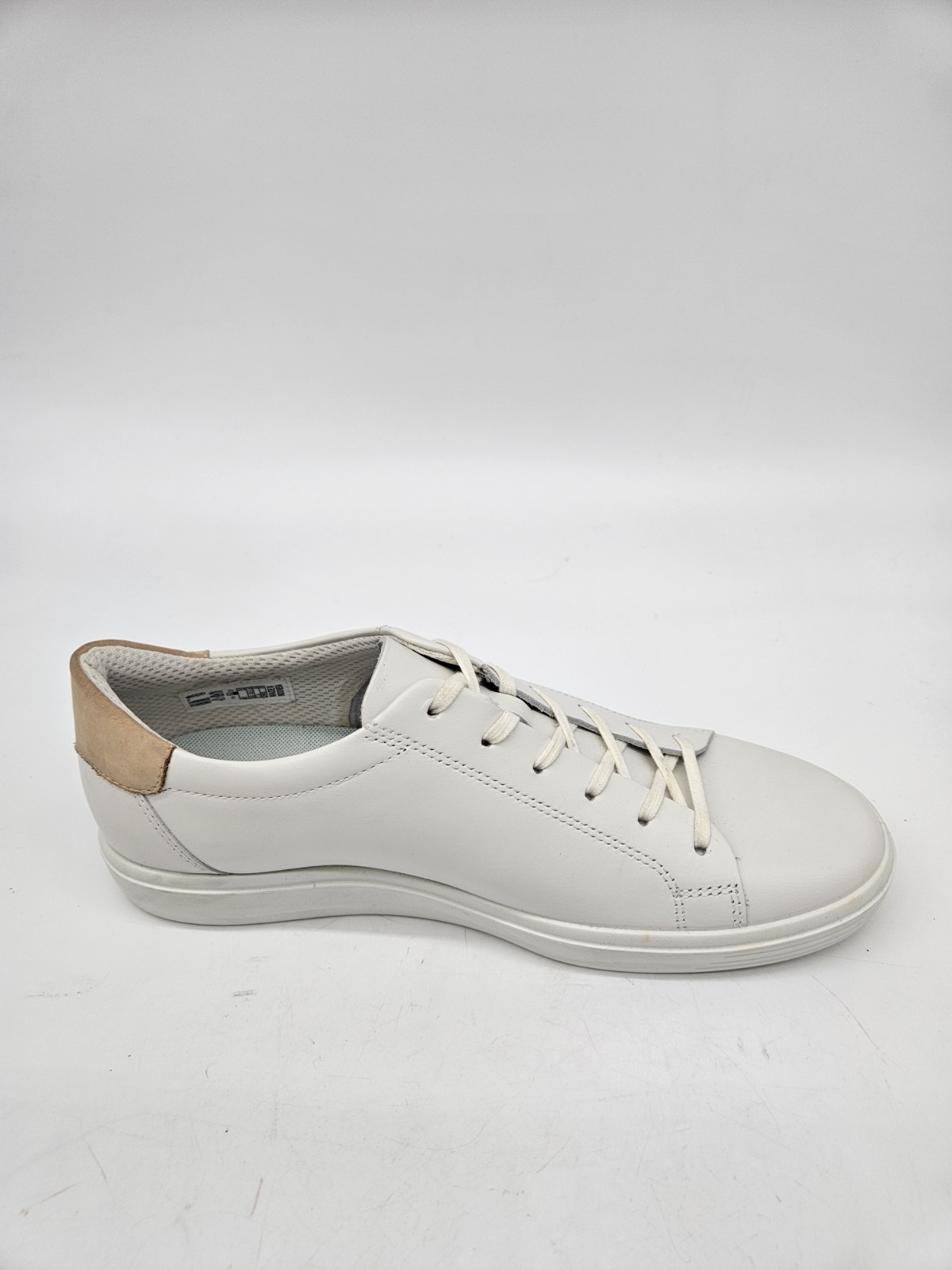 ECCO Soft 7 Lace-Up Sneaker White Leather Women’s Size US 10-10.5