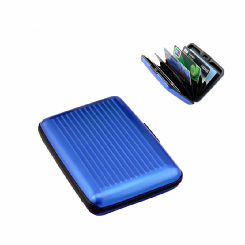 Unisex Waterproof Business ID Credit Card Wallet Holder Aluminum Metal RFID Case