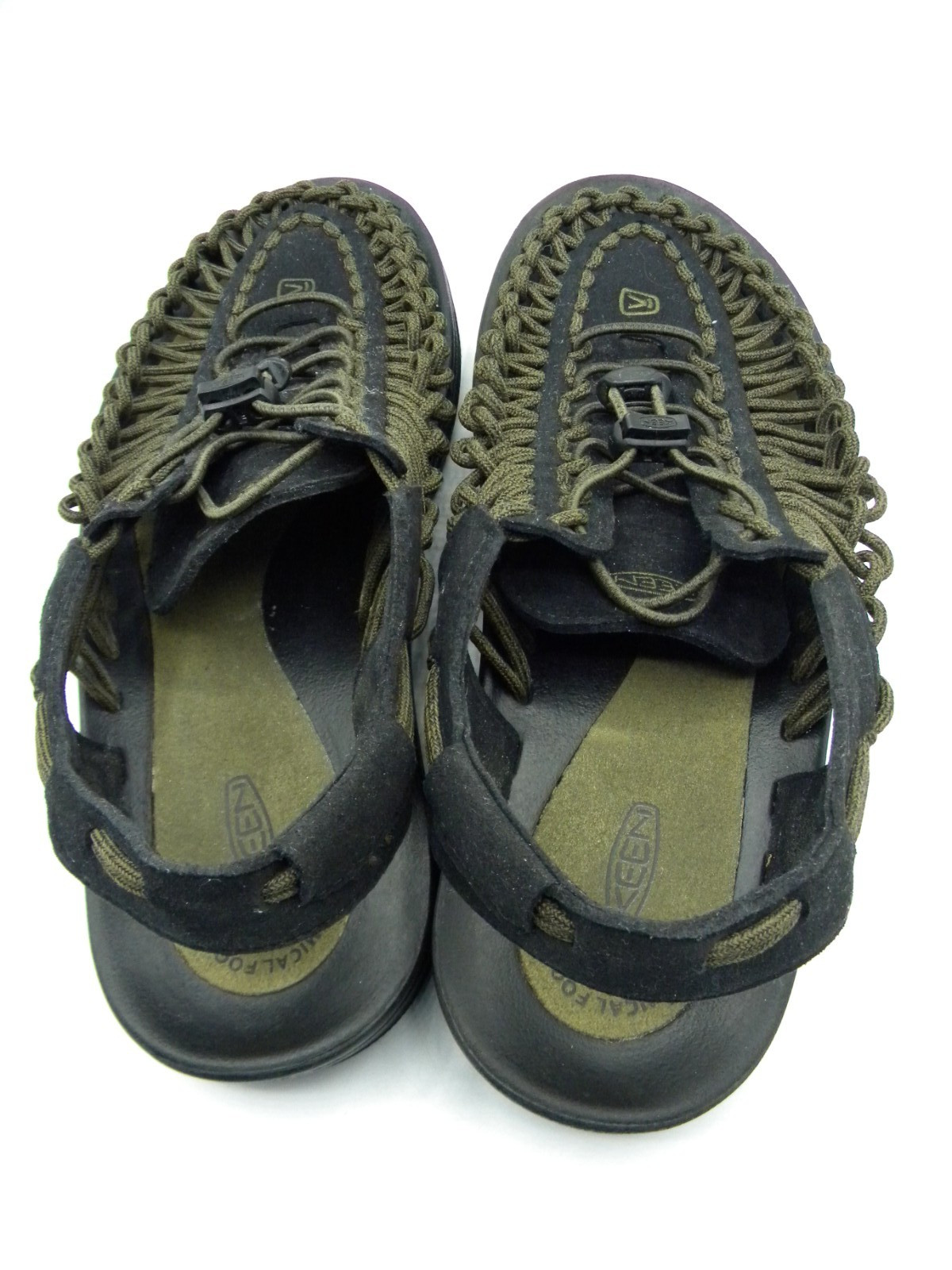 KEEN Uneek Black & Gray Bungee Strap Sport Sandals Men’s Size EU 43 US 10