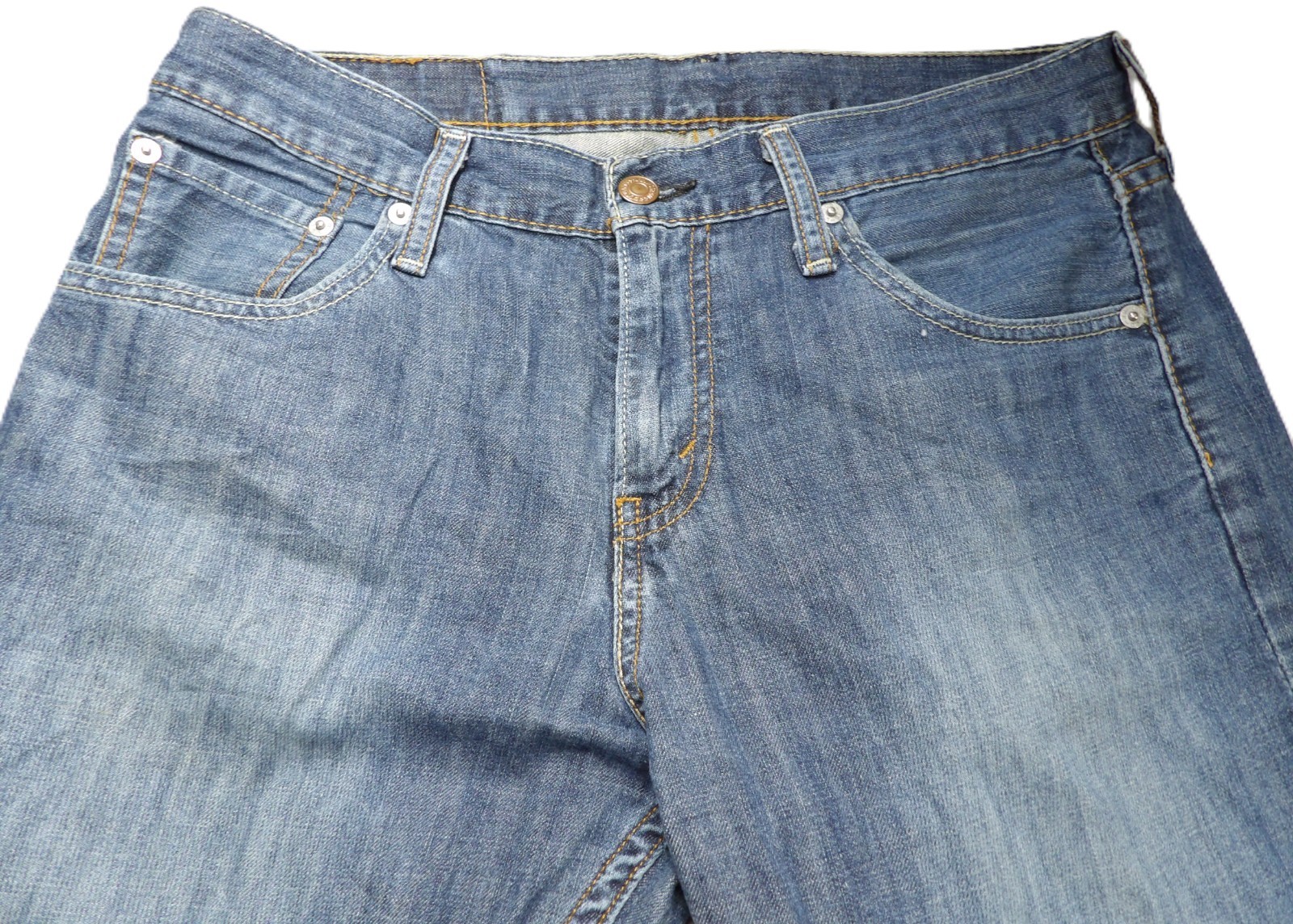 Levi 527 Bootcut Jeans Denim Men W30xL34 Blue Workwear Cotton Classic Pants Logo