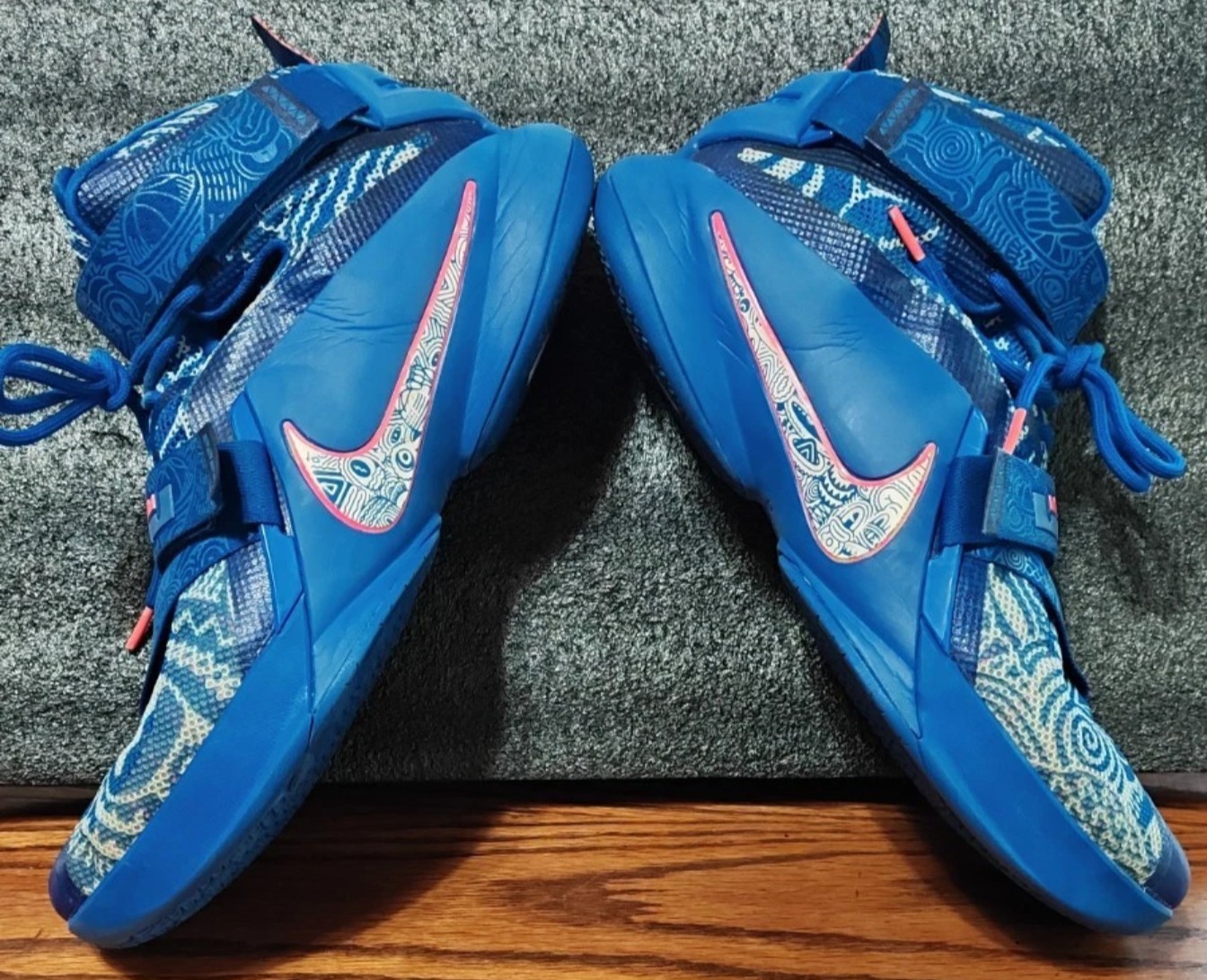 ✨Nike LeBron Soldier 9 LE EP Freegums Royal💠Blue Men 14 Box✔Hardly💯Worn✔RARE🔥