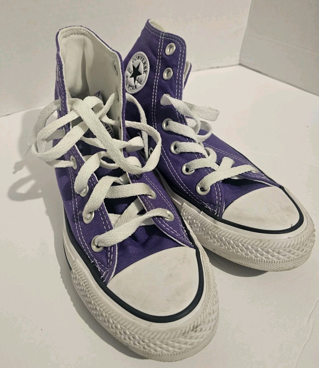 Converse Chuck Taylor All Star Hi Electric Purple 137833F Women 6 Excellent Cond