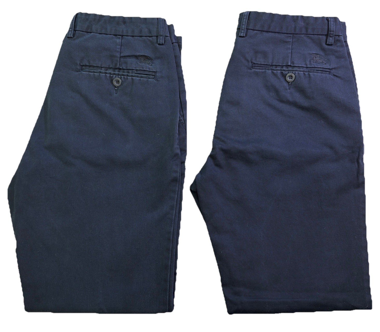 Burberry London Pants Mens 34 Fits Like 32×30 Blue Cotton Chino Straight Casual
