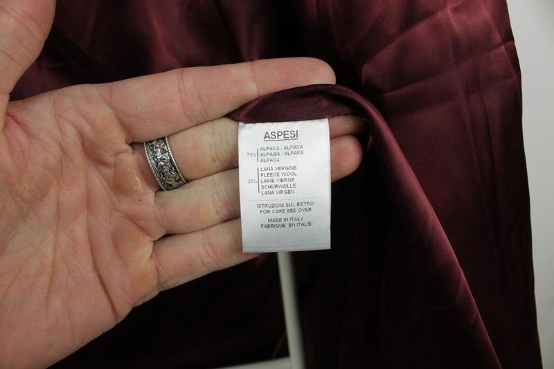 Women Alberto Aspesi Coat Burgundy Alpaca 40 / L /