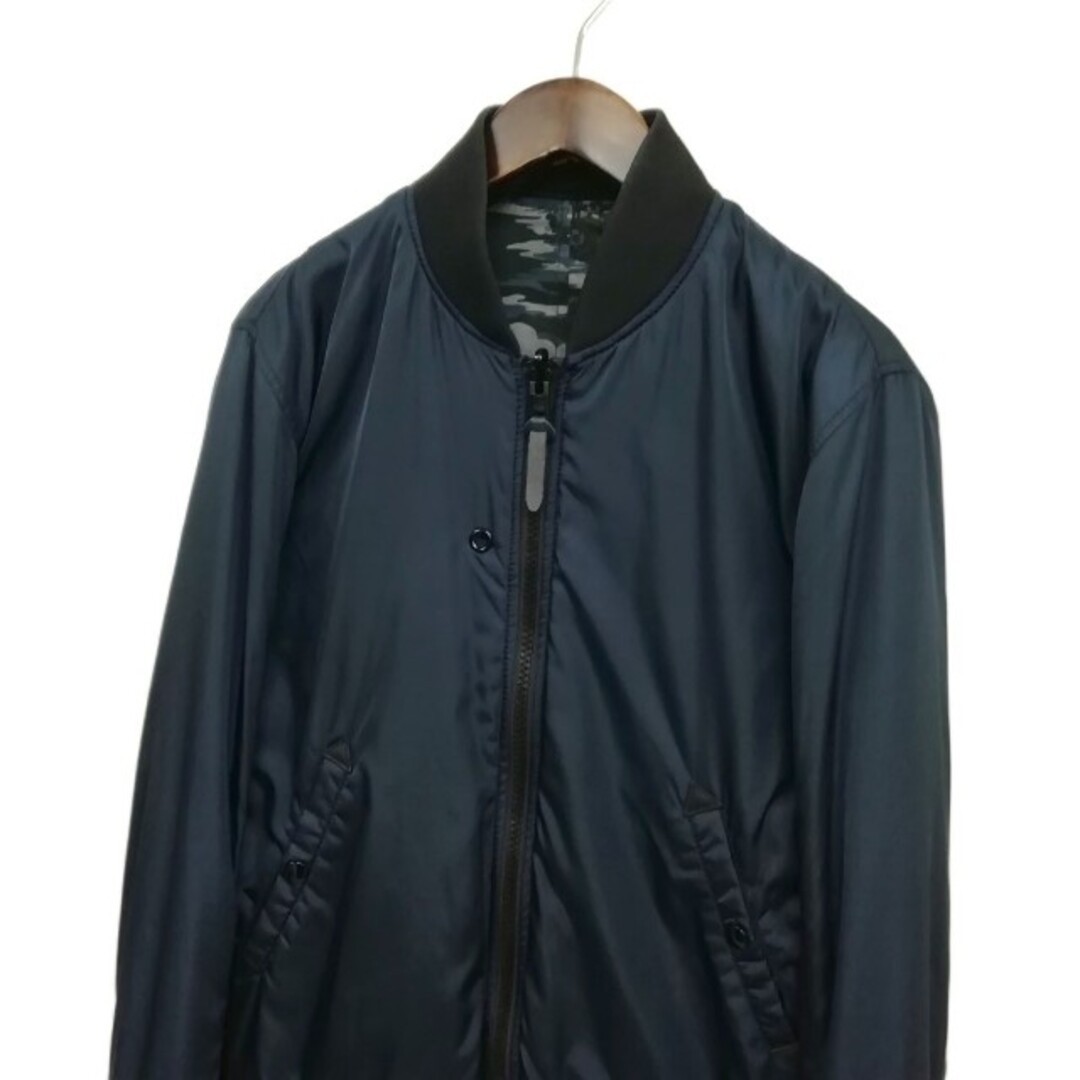 Coach F38890 Reversible Bomber Jacket Blouson Navy Style Used 352d13b4d7f5f61743