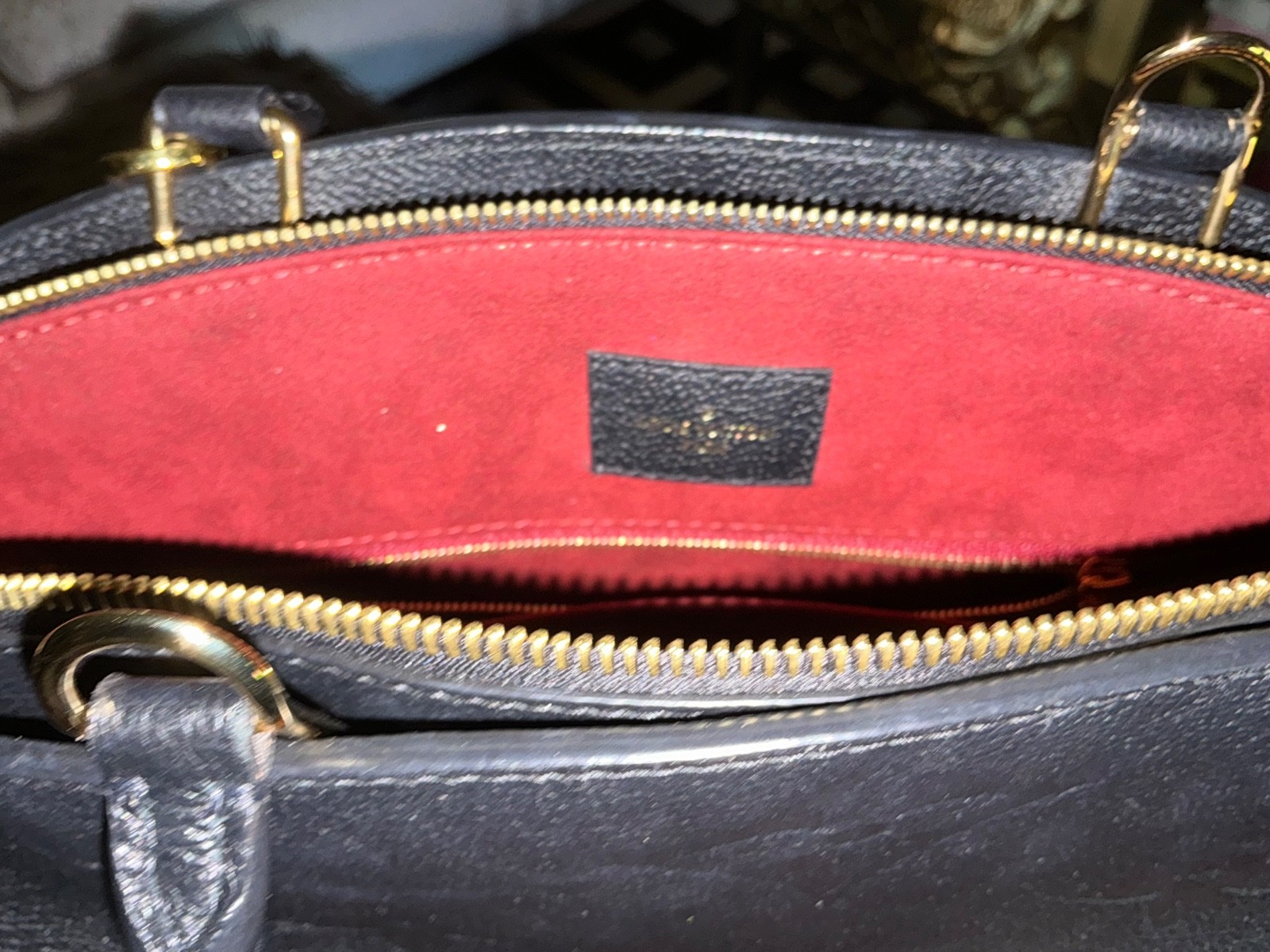 Louis Vuitton Grand Palais Purse Empreinte Black Noir M45811 $3850 Box Excellent